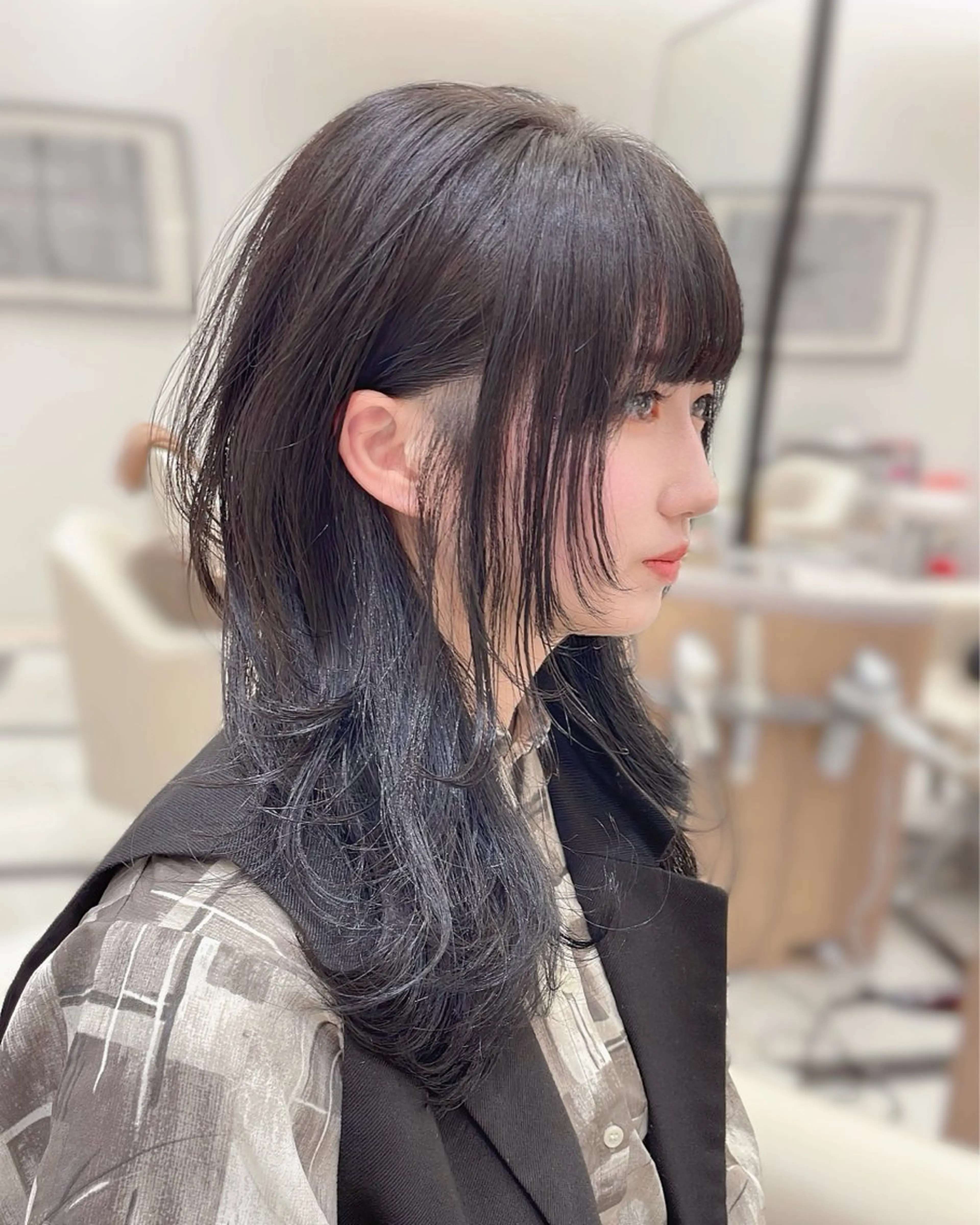 ロング ロング ウルフカット カット トリートメント ガレリアエレガンテ栄店所属・ウルフカット/ ハッシュカット/山路のヘアスタイル