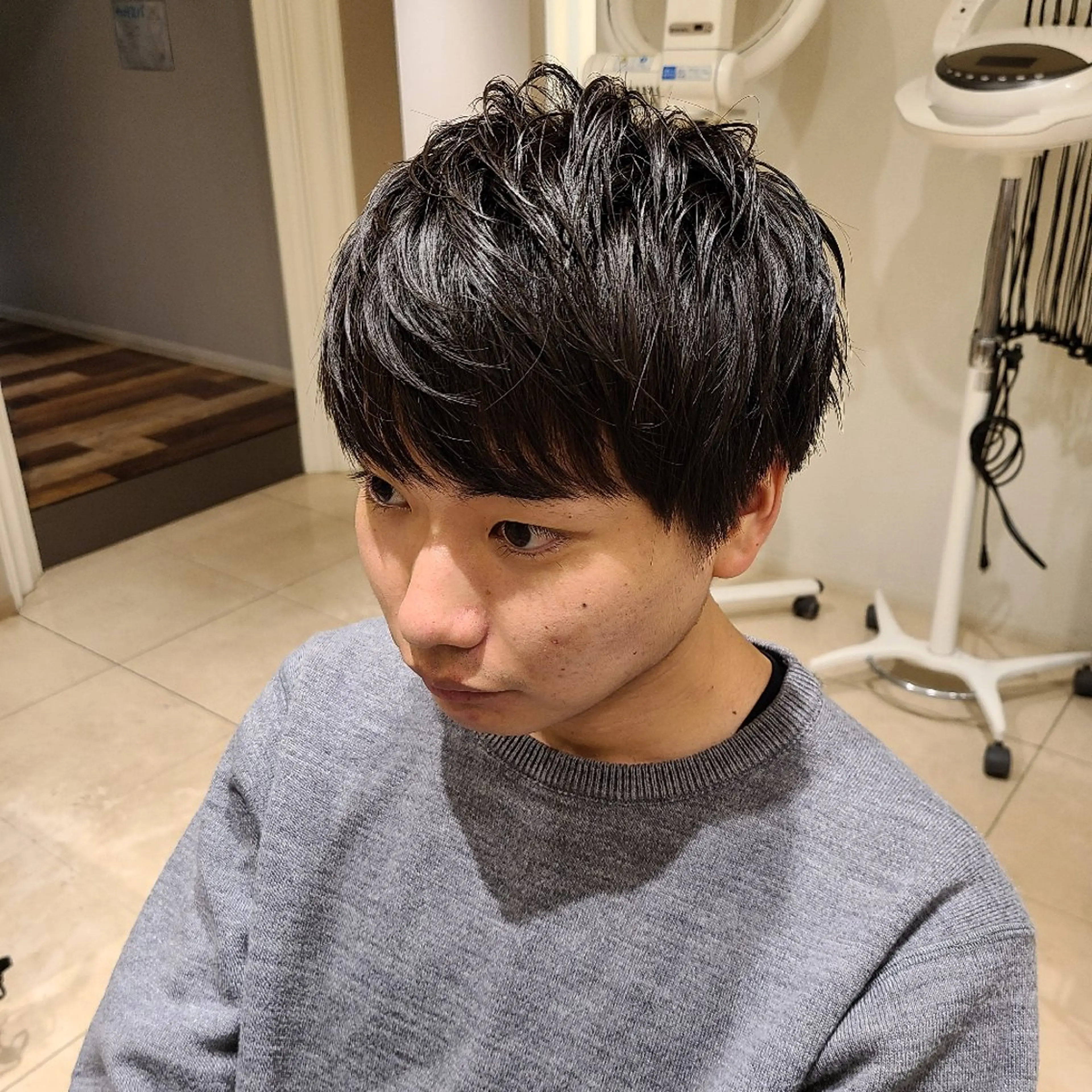 ショート メンズ マッシュ 刈り上げ カット トリートメント MerryLand 日吉所属・中井 啓悟のヘアスタイル