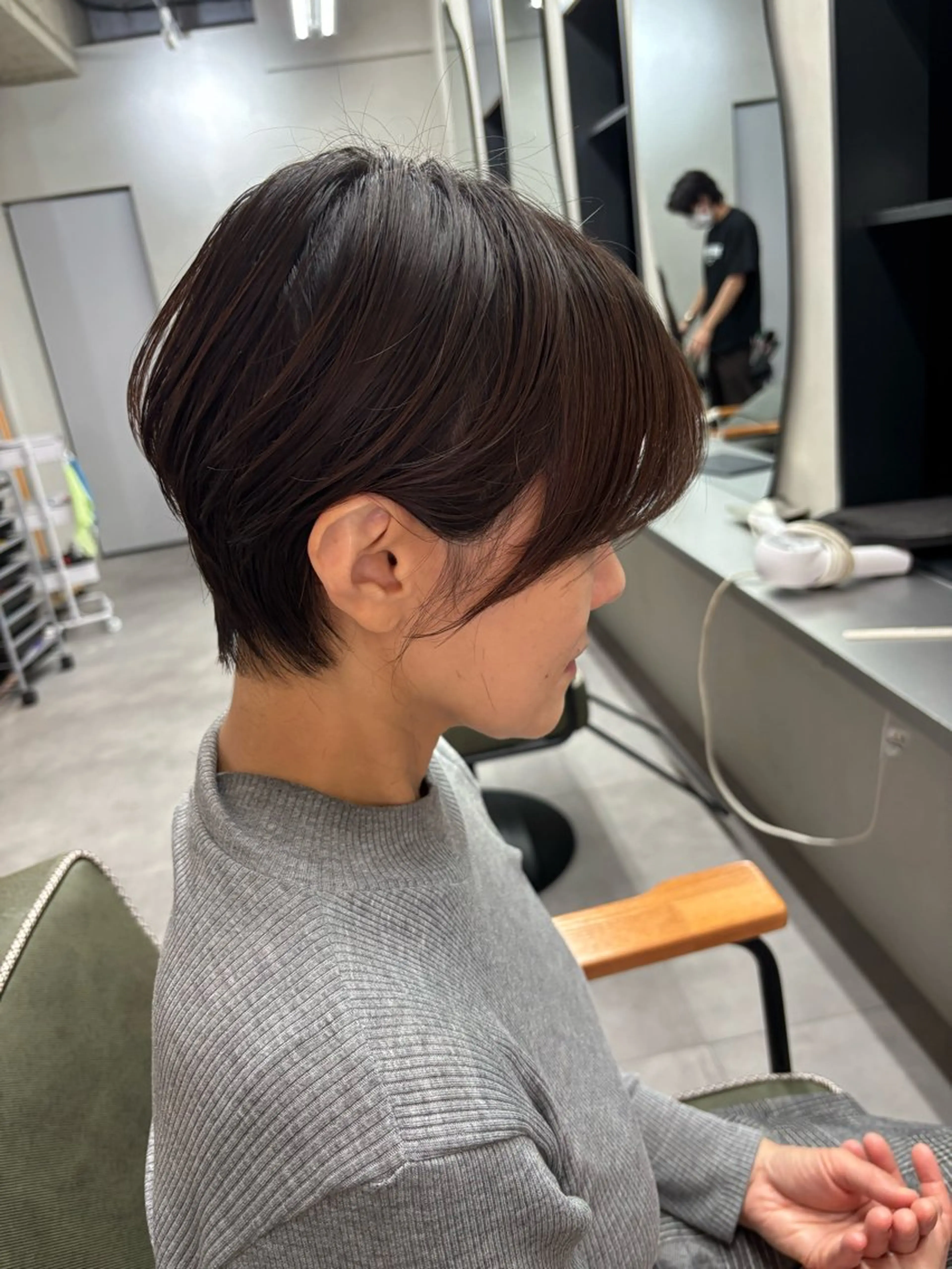 ショート カラー パーマ ショートヘア カット ヘアカラー nico 麻生 やまざきれいのヘアスタイル