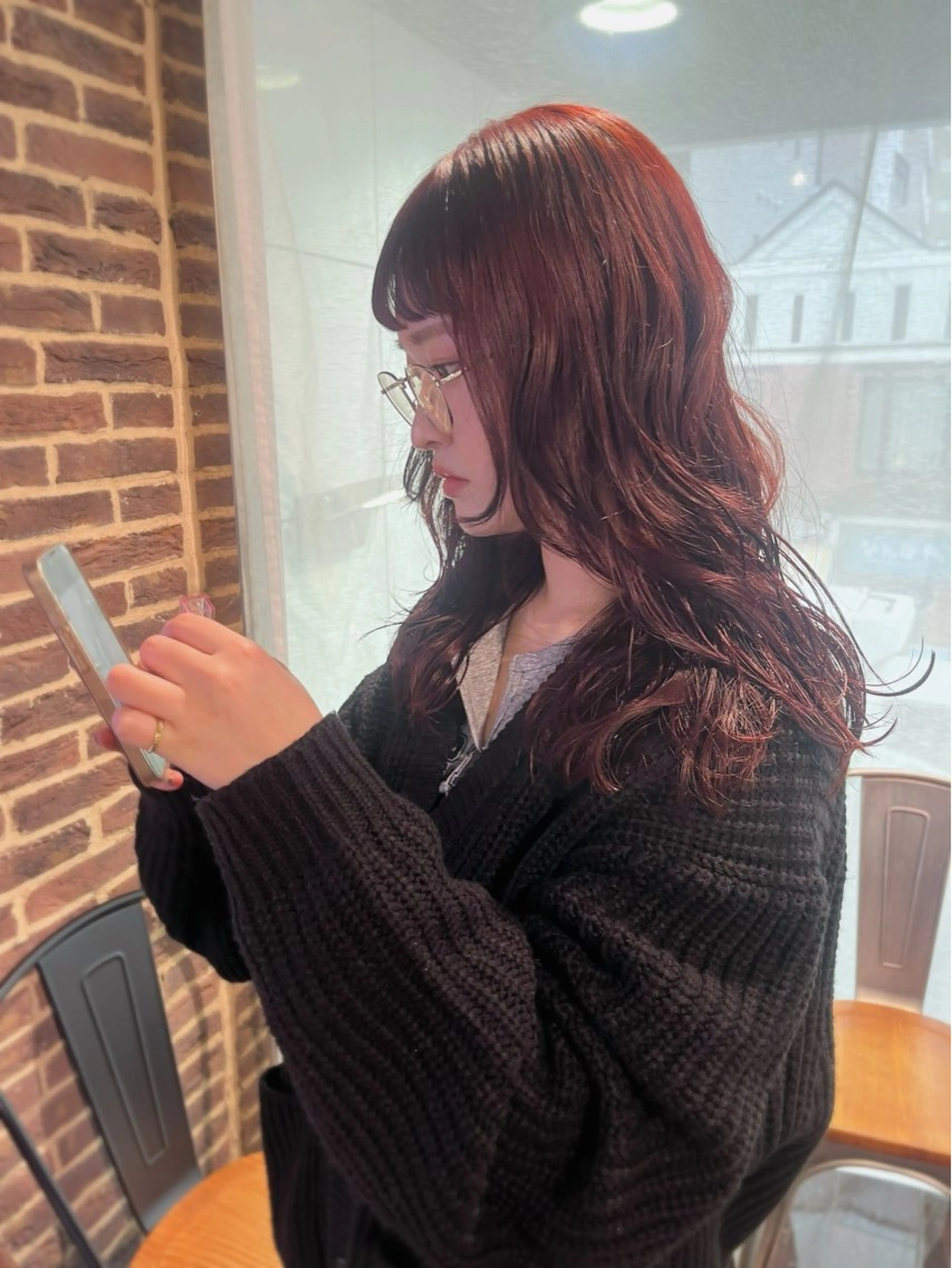 ロング 酸性ストレート 🤍🎀honokaのヘアスタイル