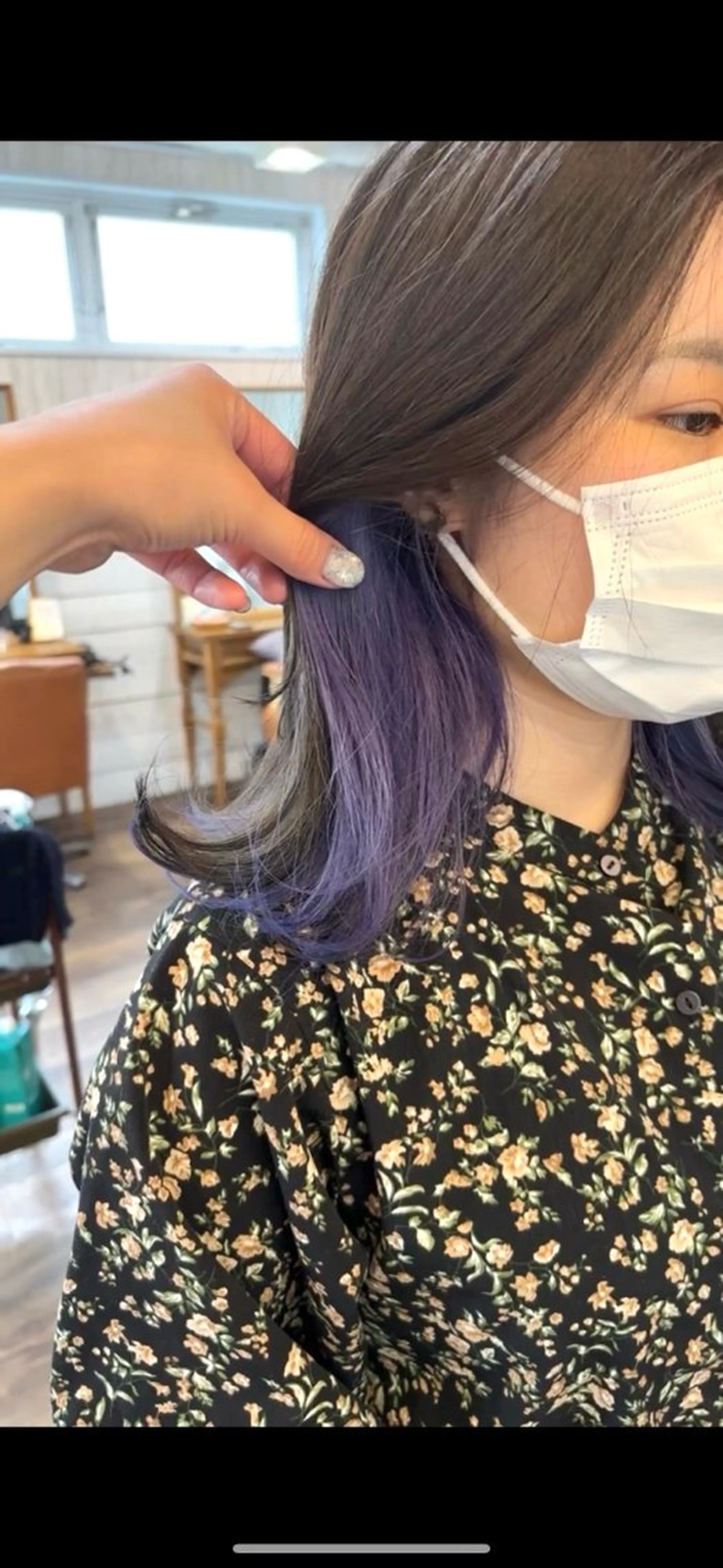 ミディアム ブリーチなし透明感 カラー✳︎ayaneのヘアスタイル