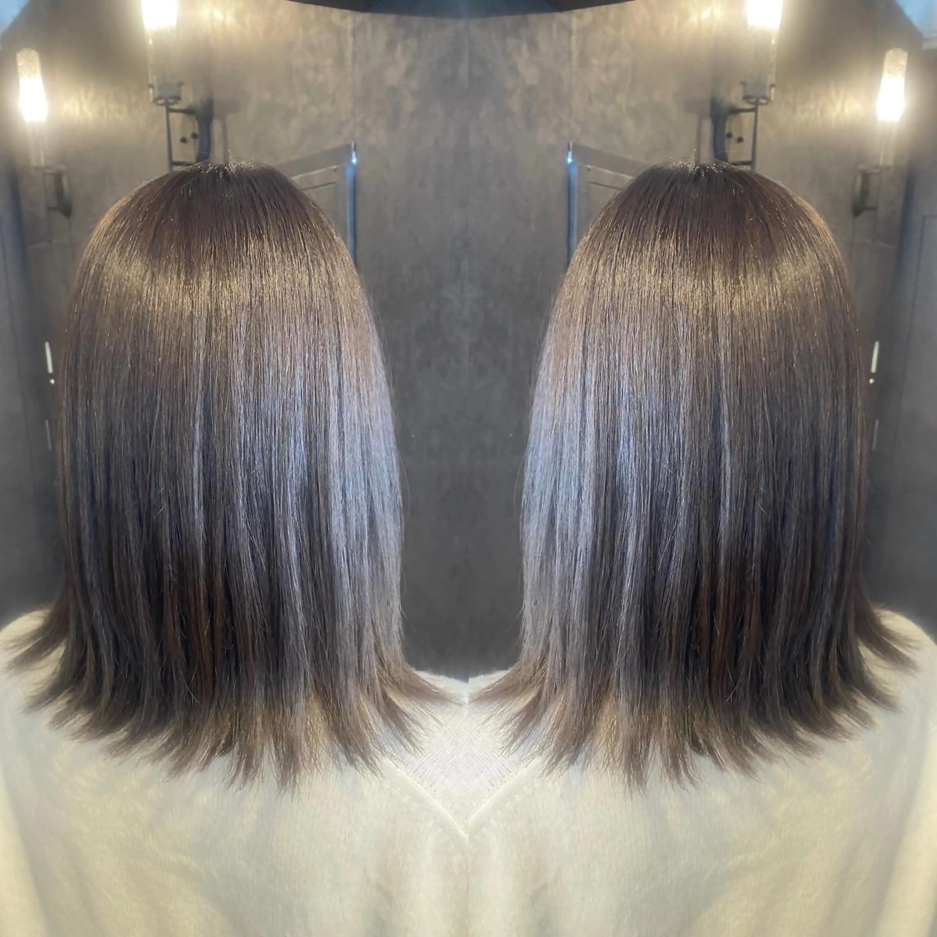 ミディアム カラー カット トリートメント tocca 💜石田愛結💜のヘアスタイル