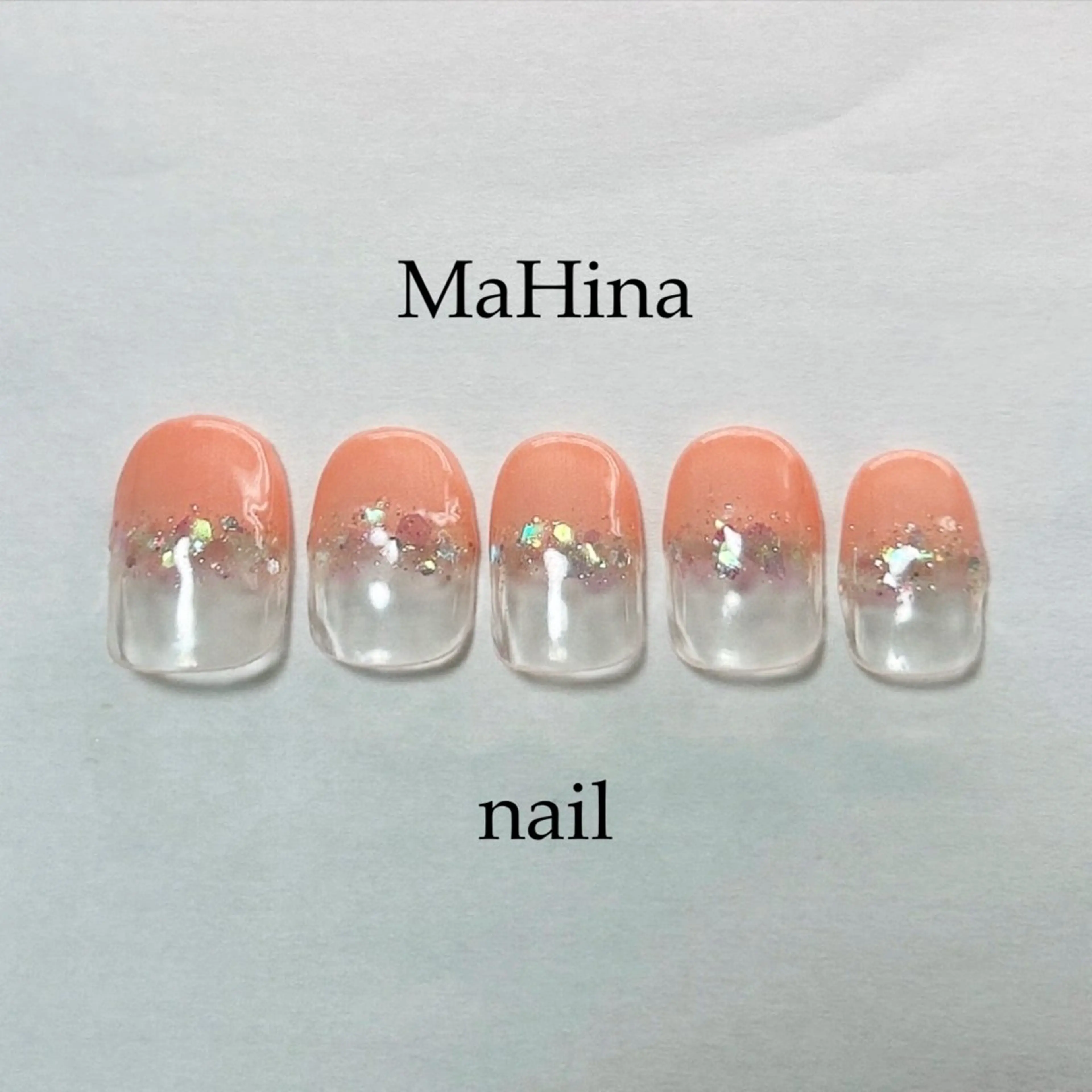 ネイル フットネイル フレンチネイル ジェルネイル ホログラムネイル キラキラネイル ハンドネイル MaHina🌙 salonのネイルデザイン