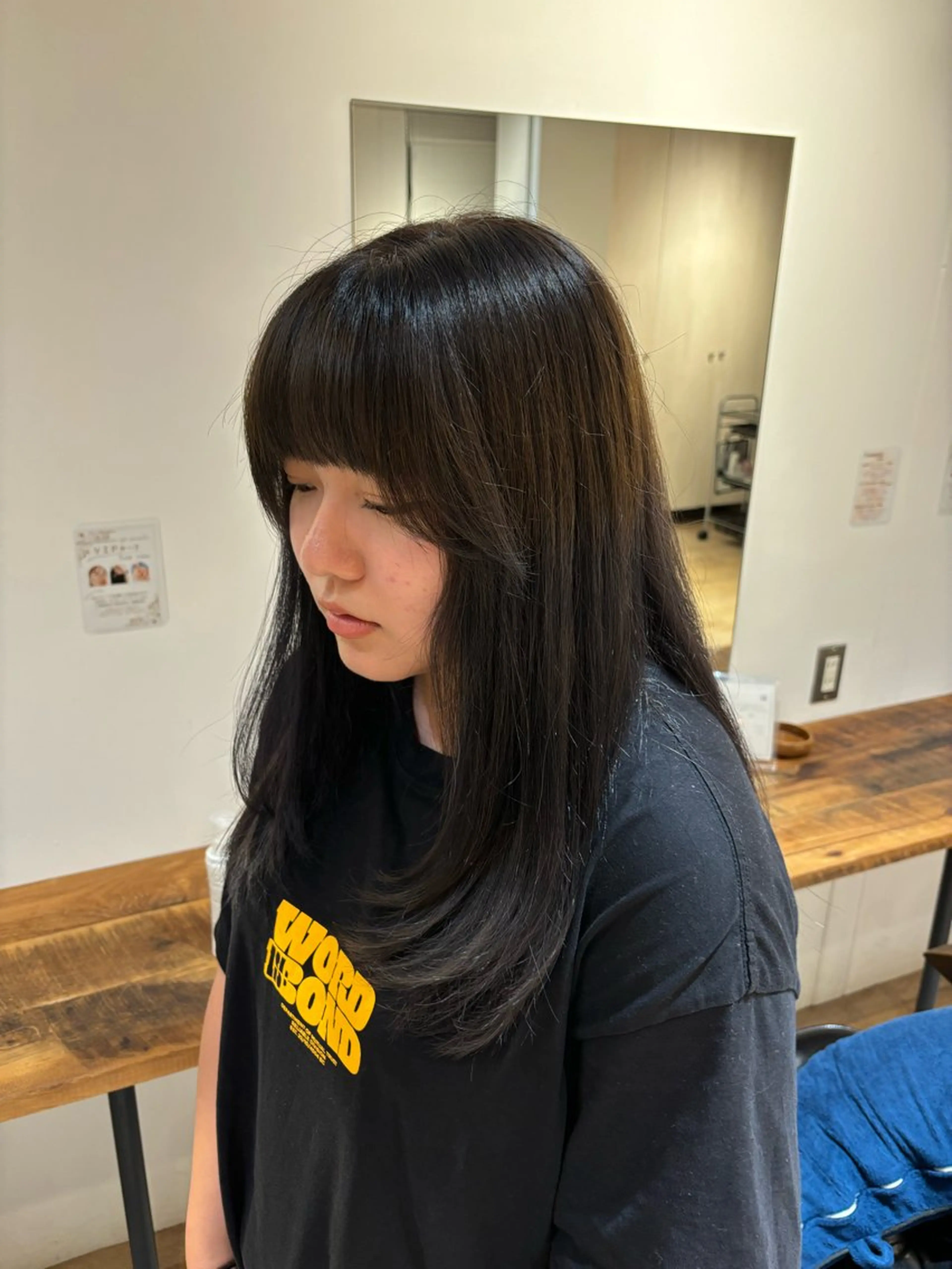 ロング カラー 透明感カラー miyuu🌿‬ オーガニックカラーのヘアスタイル
