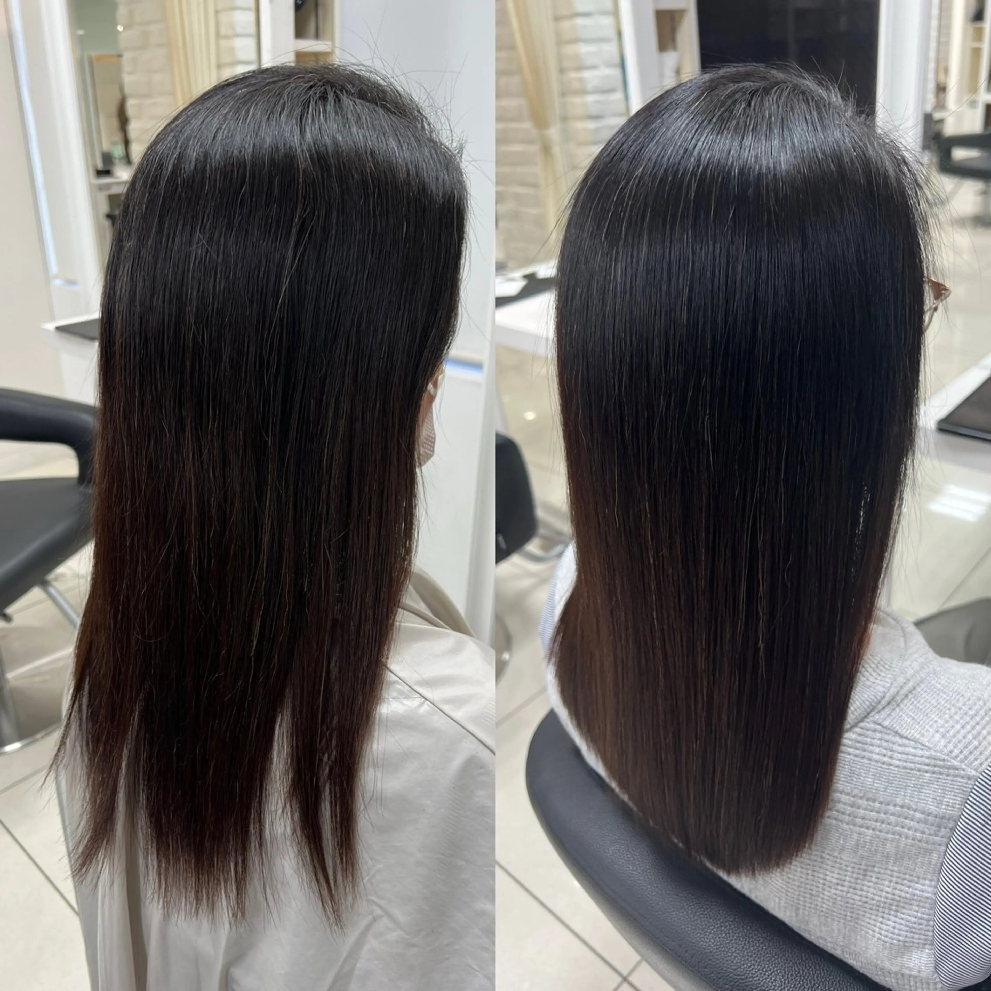 セミロング パーマ カット 縮毛矯正 トリートメント 染野 匠のヘアスタイル