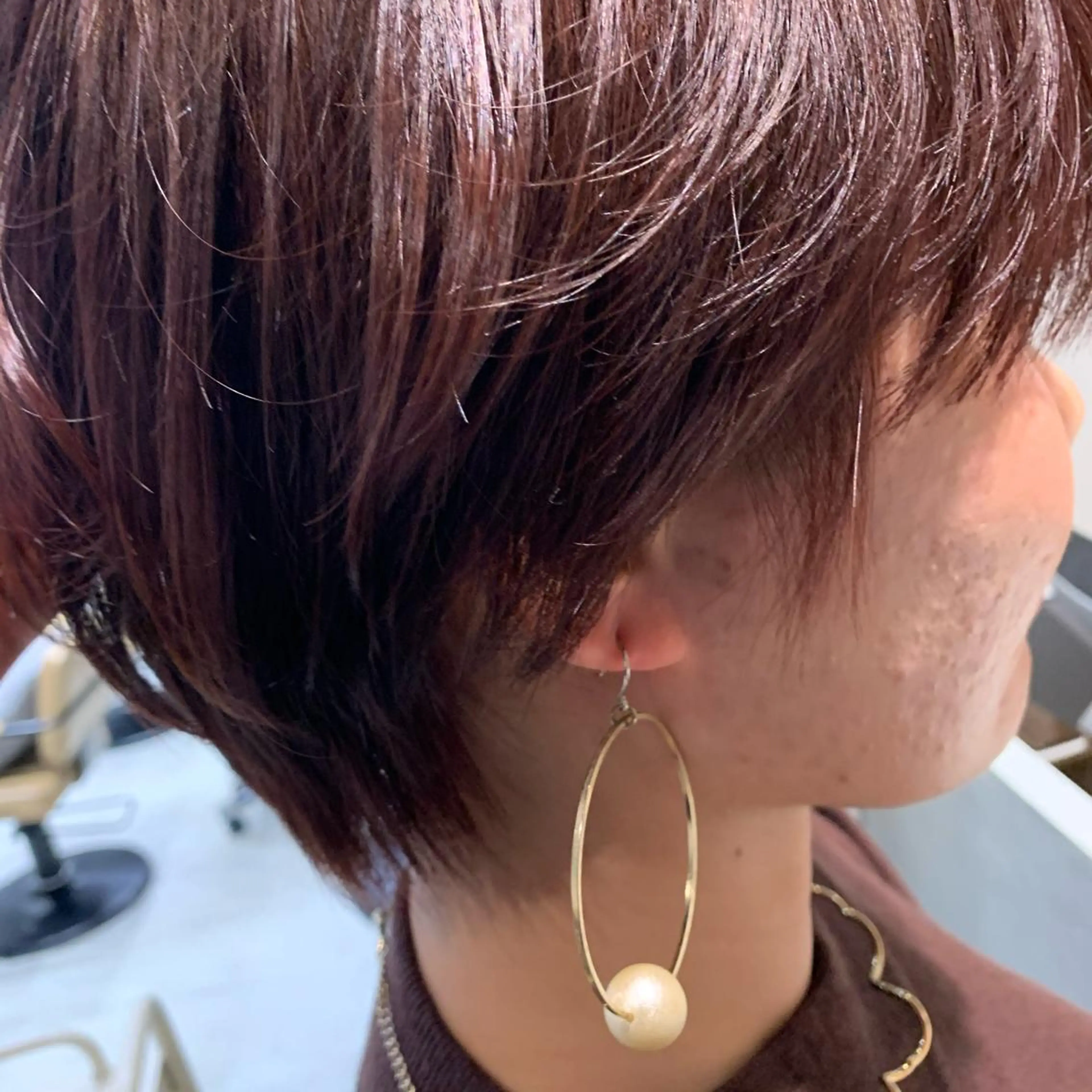 カラー ブラウンカラー ハイライトカラー ピンクカラー 縮毛矯正 鈴木 真司のヘアスタイル