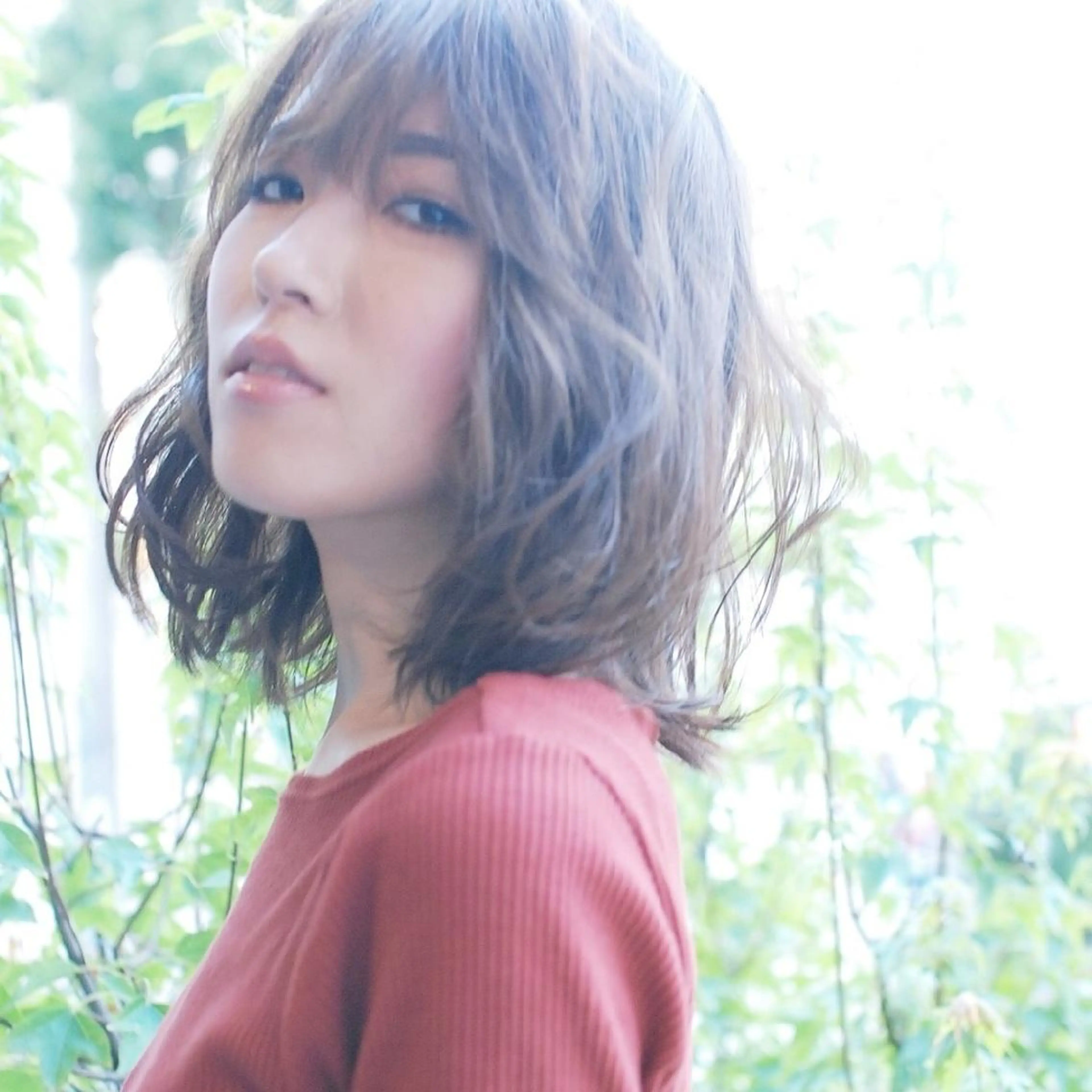 ミディアム カラー ヘアアレンジ ボブ See by merのマツエク・マツパデザイン