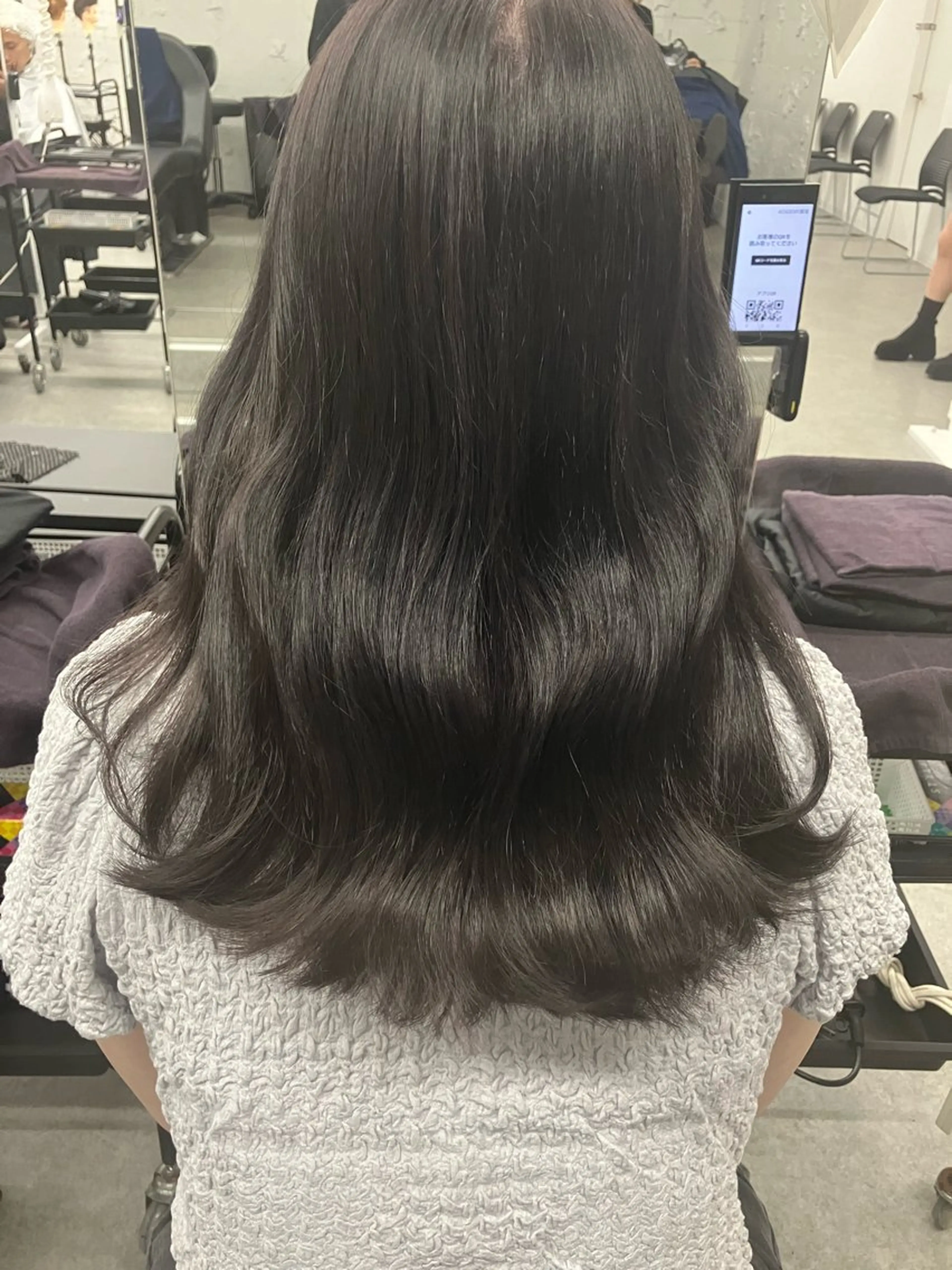 ロング カラー ヘアアレンジ 🫧透明感ラベンダー 似合わせ🫧あい🫧のヘアスタイル