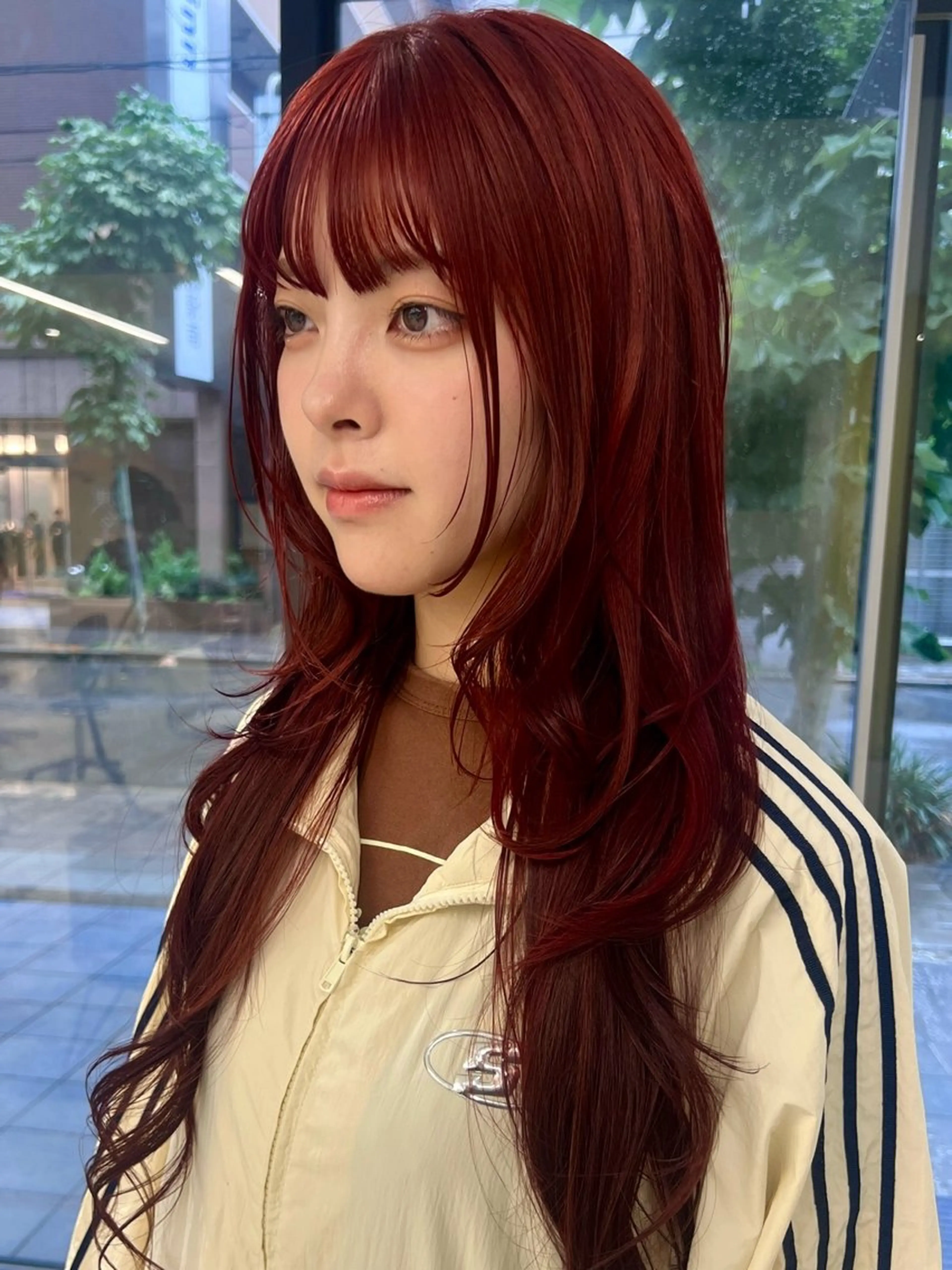 ロング カラー ブリーチ ダブルカラー ブリーチなしカラー ヘアカラー M Hair Salon所属・淀屋橋ウルフレイヤー ハッシュ/ASARIのヘアスタイル