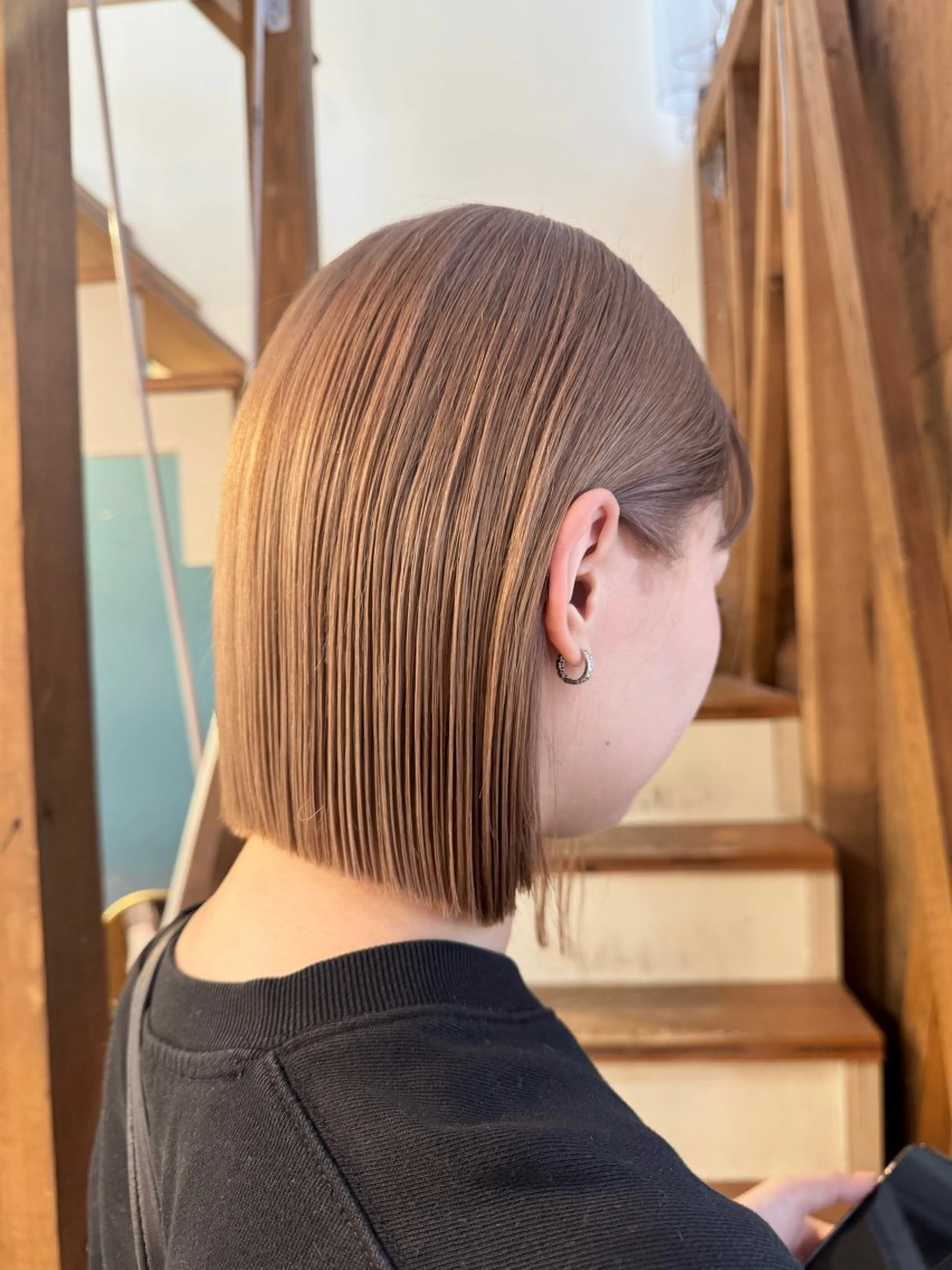 ミディアム カラー カット ヘアカラー トリートメント 透明感カラー/ハイト ーン/メイク/umiのヘアスタイル