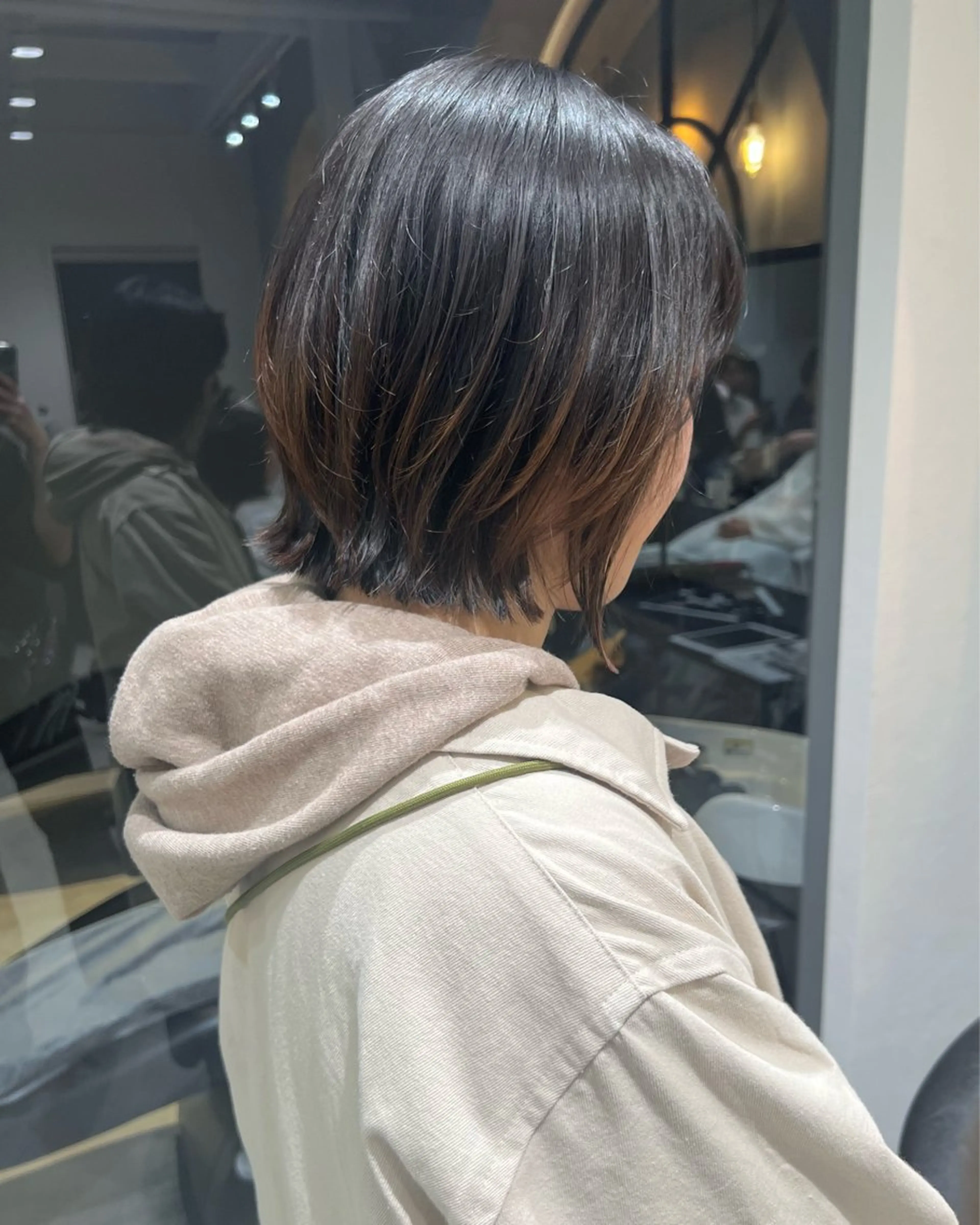 ショート カット ヘアカラー 大瀧菜月 ボブ/艶髪縮毛矯正のヘアスタイル