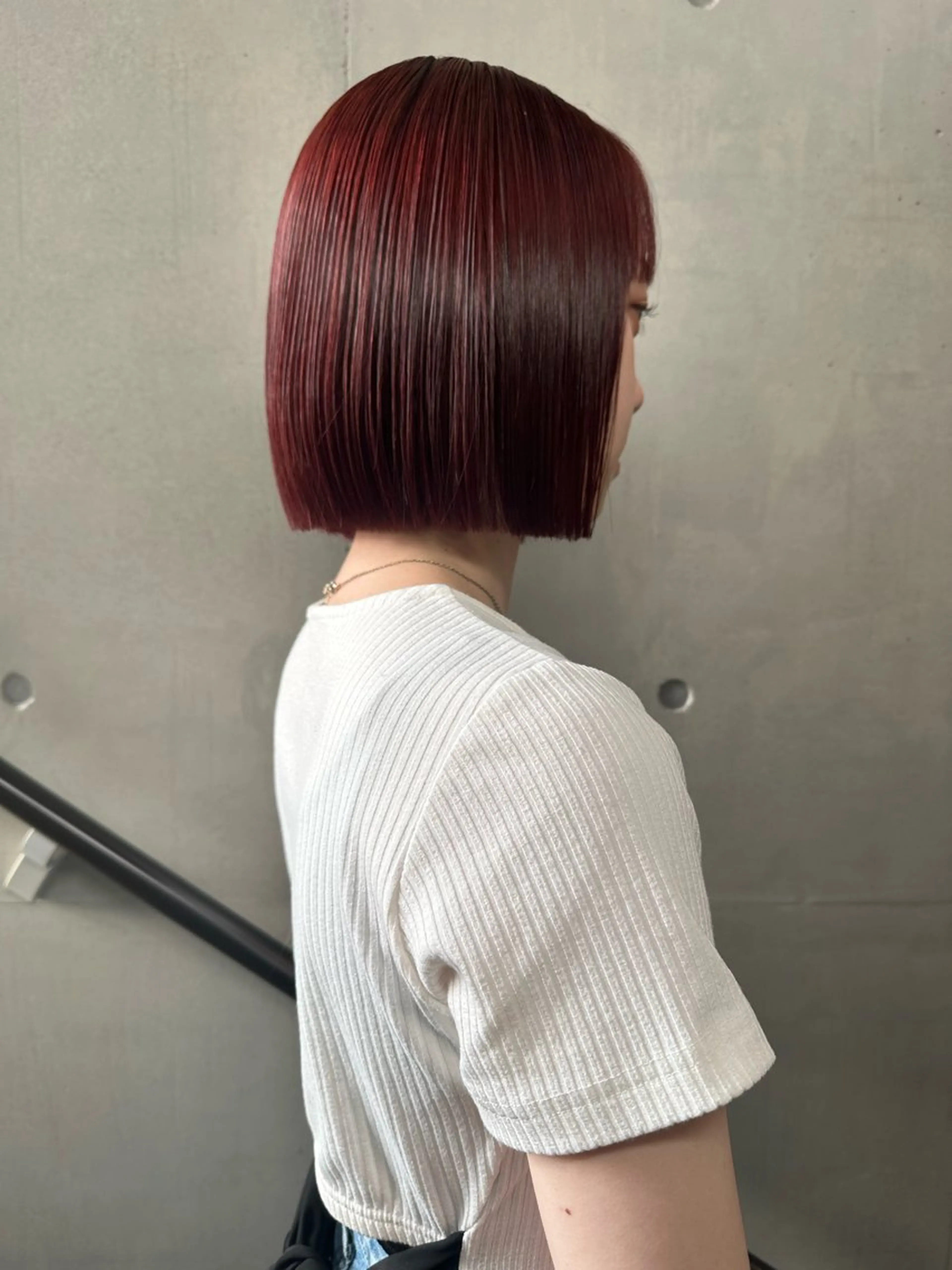 ショート カラー ヘアアレンジ レッドカラー 🎀暖色カラー🎀 おかだみほのヘアスタイル