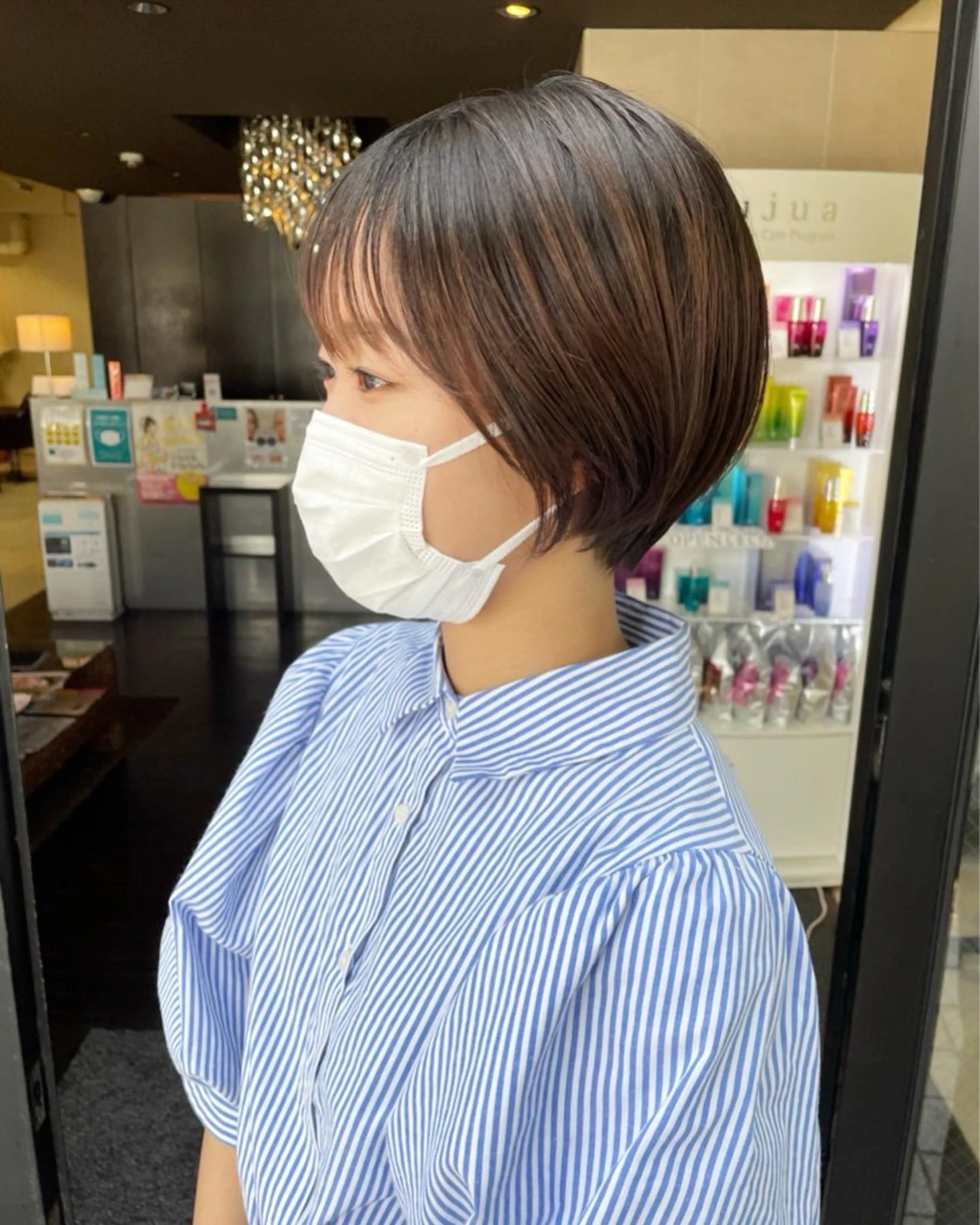 ショート カラー カット ヘアカラー トリートメント SAKURA🌸 レイヤー/グレージュのヘアスタイル