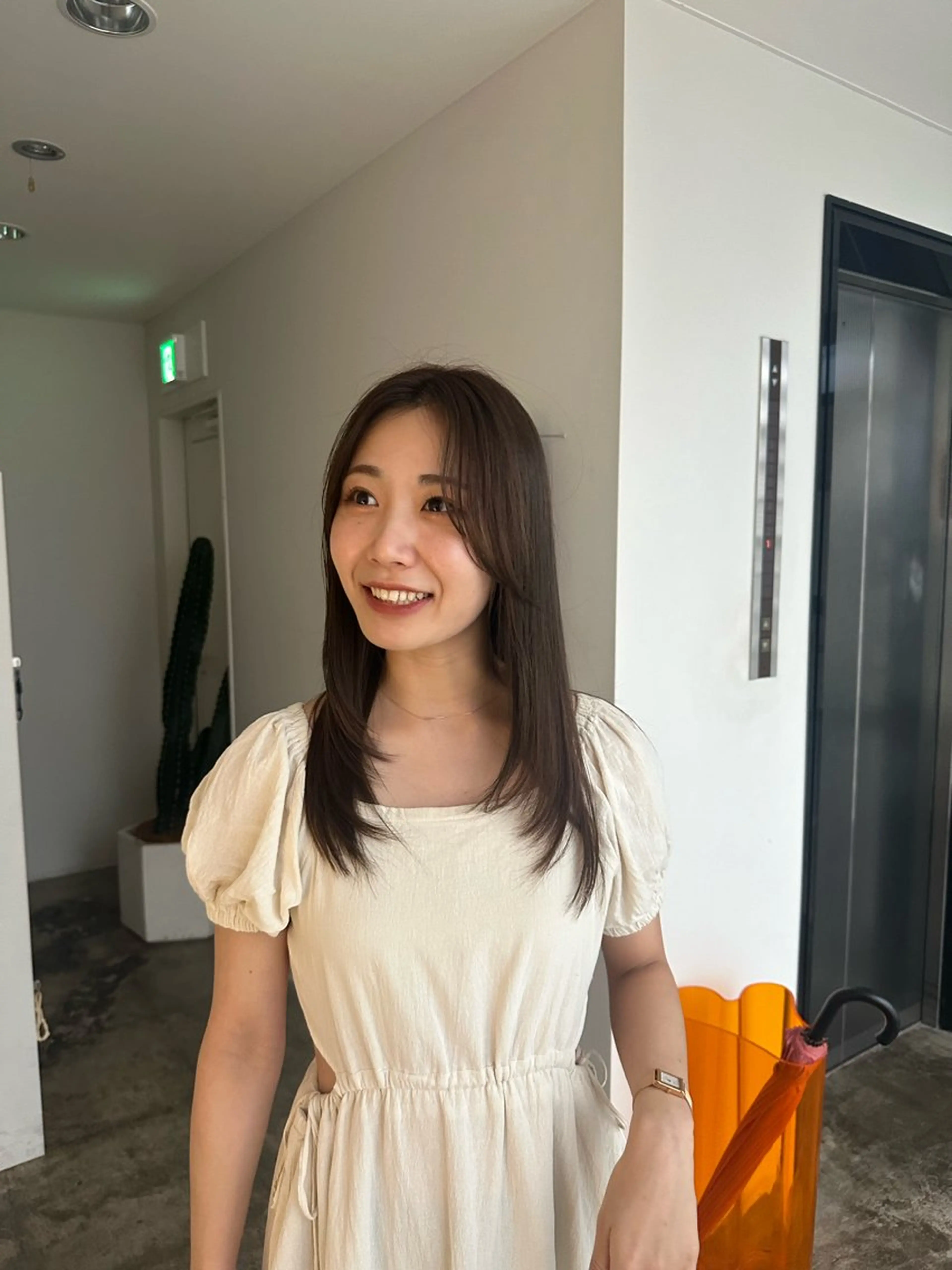 ブリーチなしワンカラー＋aujuaトリートメントの写真