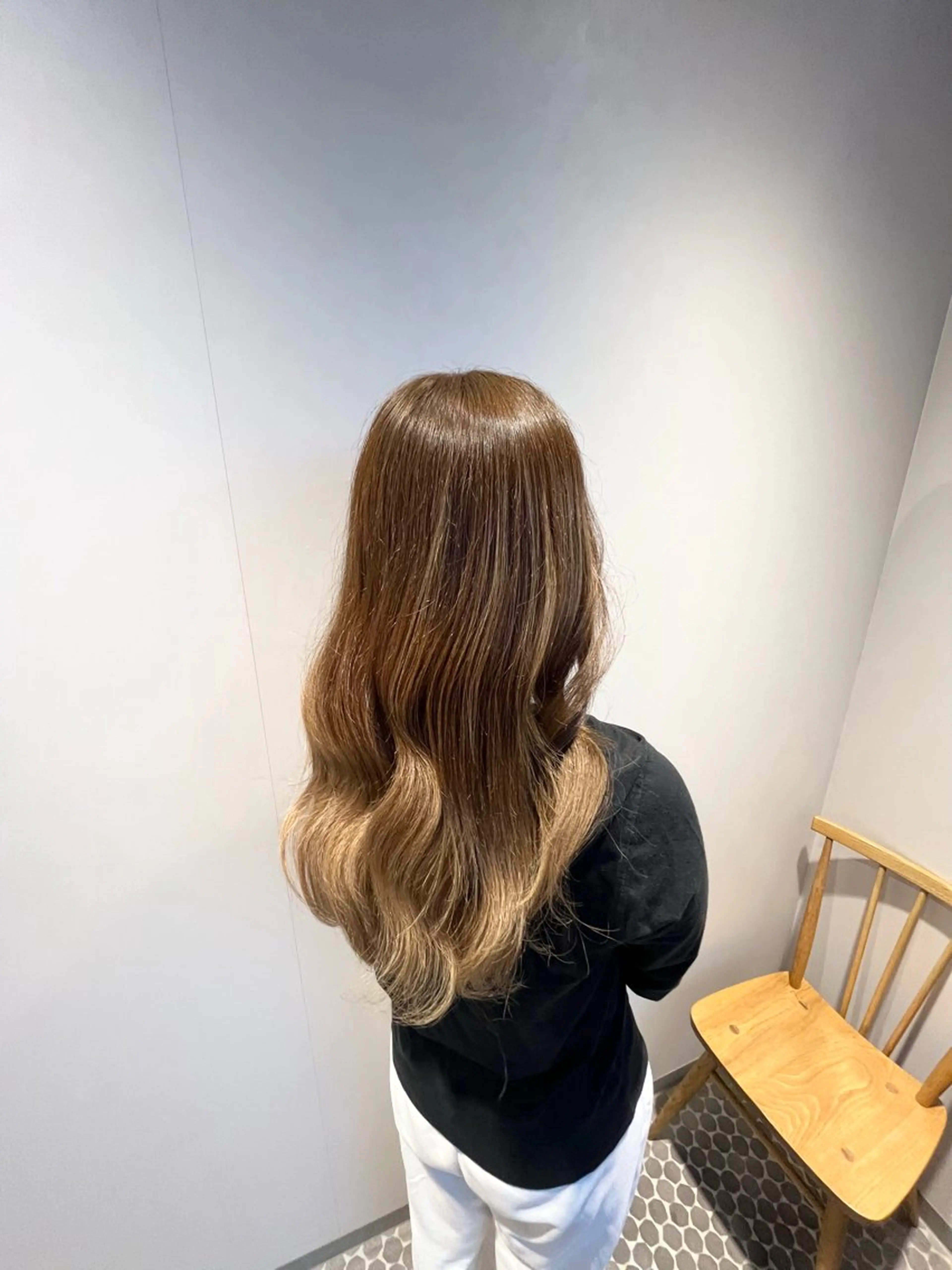 ロング カット ヘアカラー SALOWIN大宮crest所属・艶透明感カラー/レイ ヤー🌻/rioのヘアスタイル