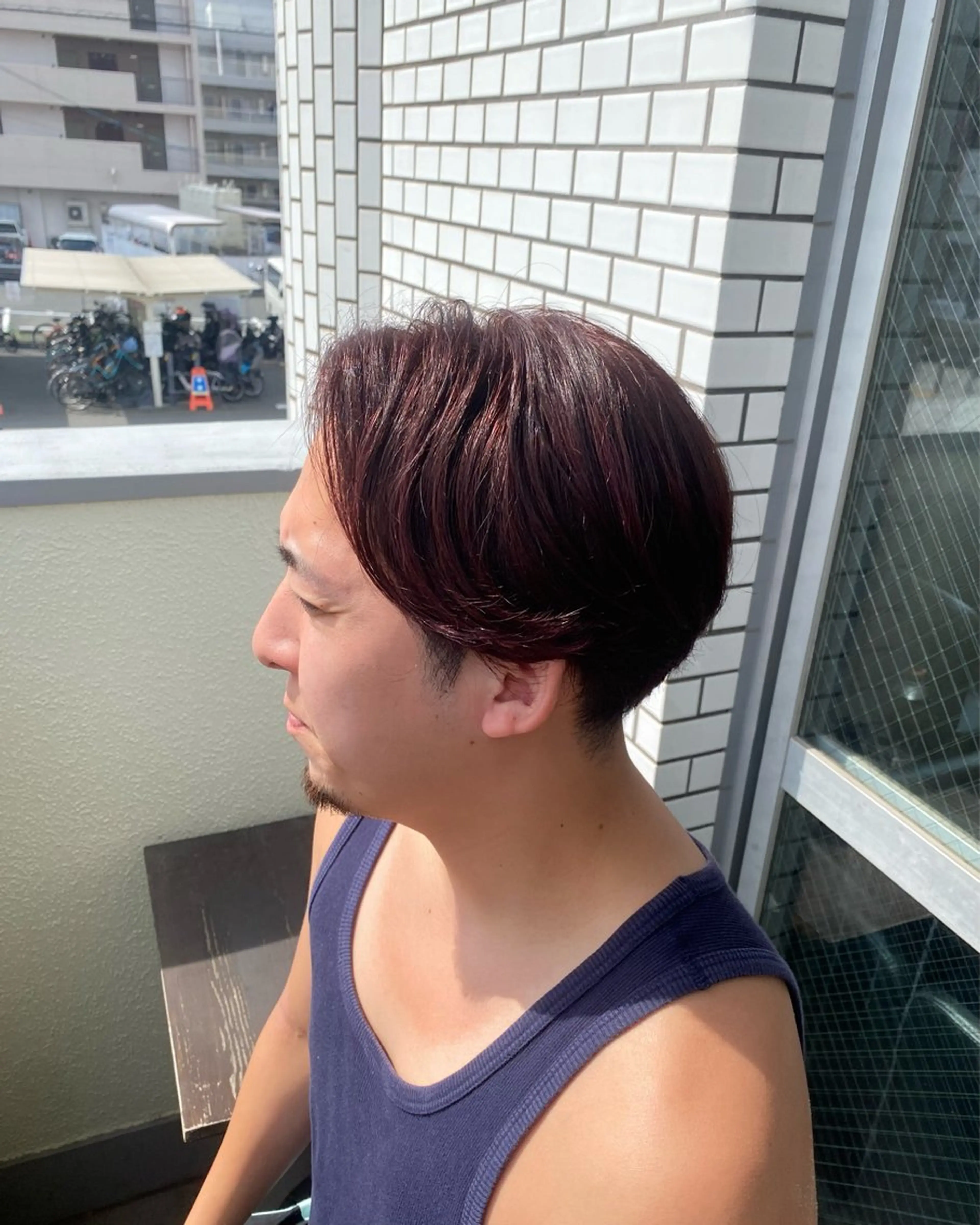 ミディアム カラー メンズ カット ヘアカラー SWELL  七隈四つ角店所属・SWELL アトムのヘアスタイル