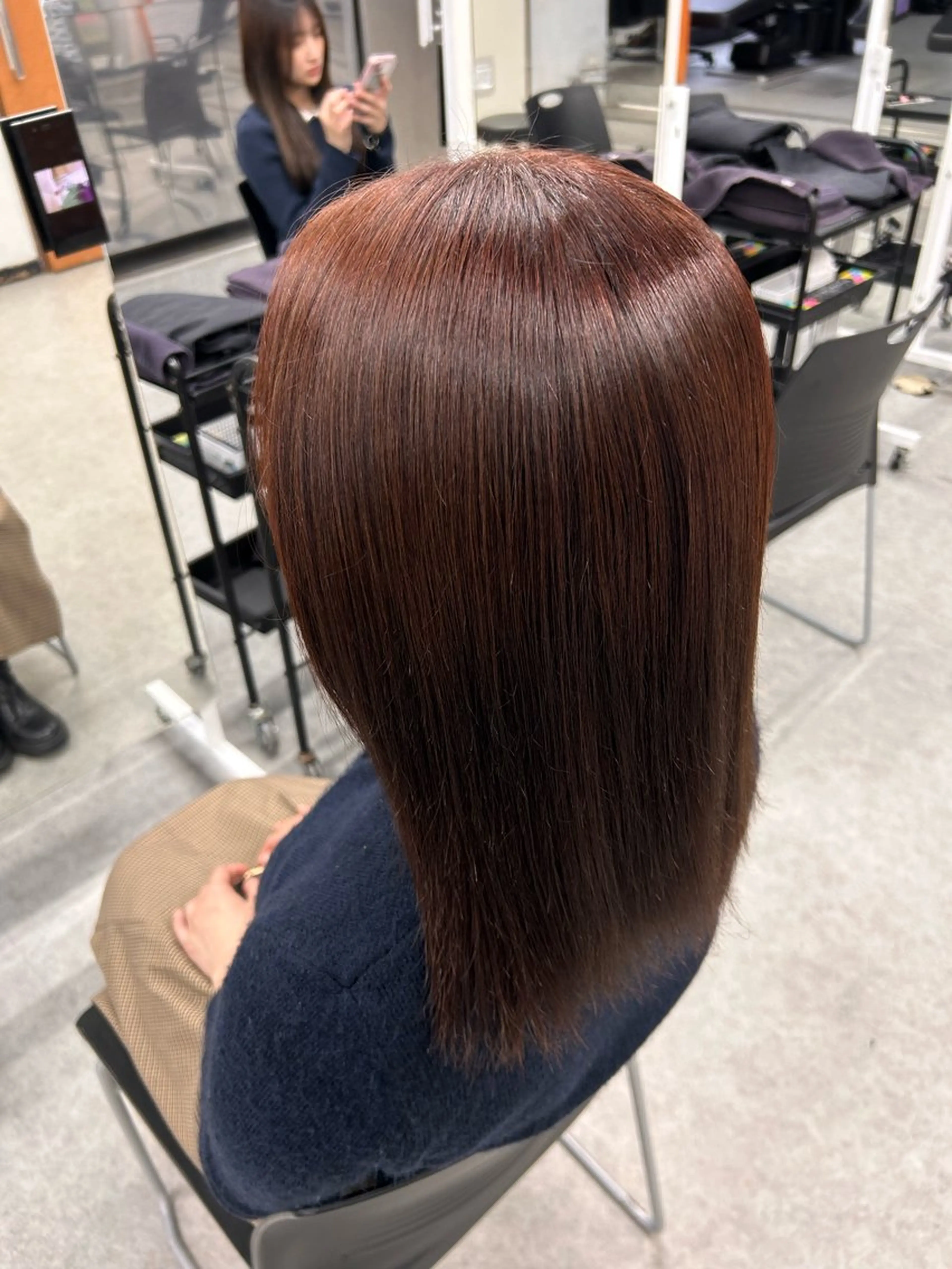 セミロング カラー ヘアカラー トリートメント モデル募集💙韓国 スタイル💙亜子のヘアスタイル