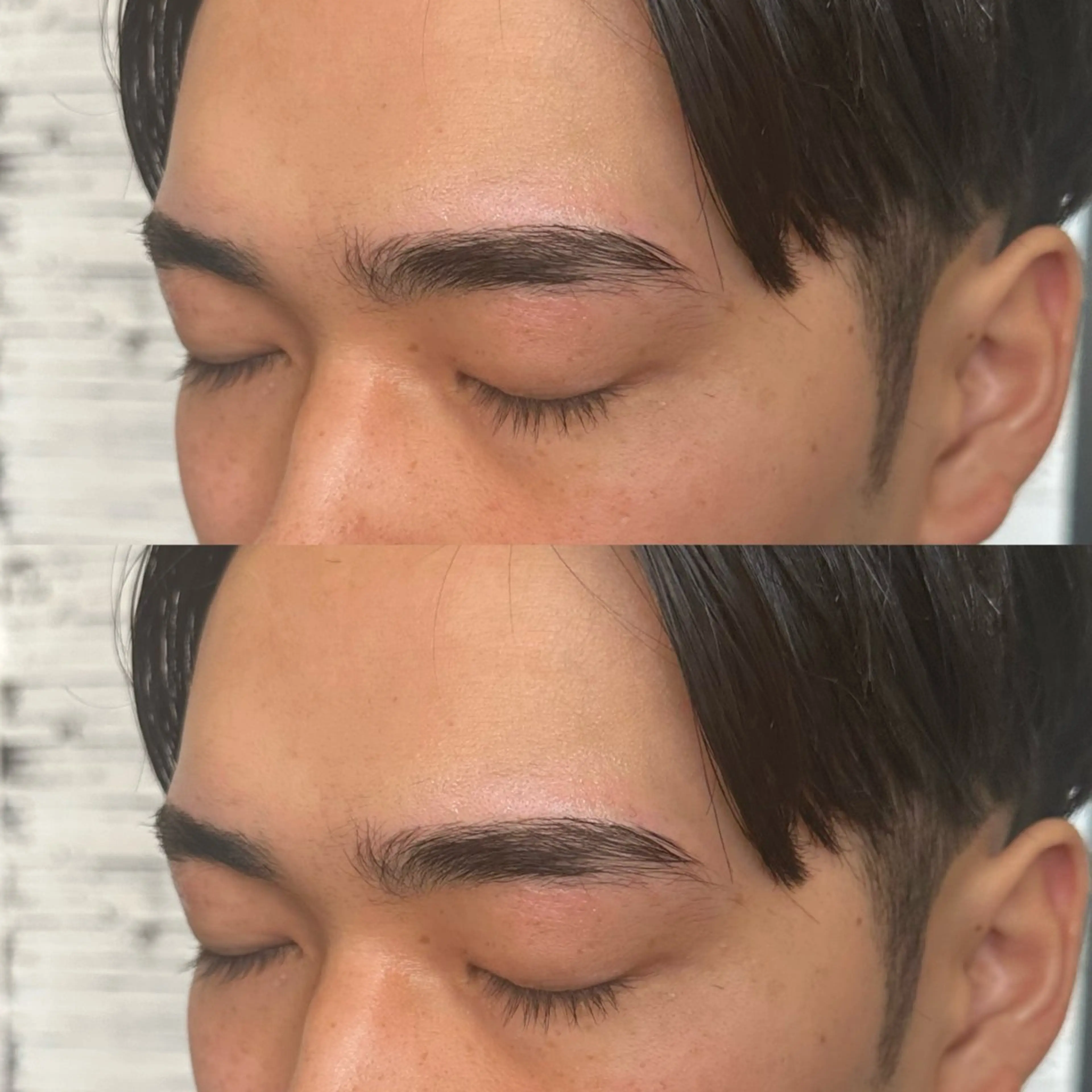 メンズ アイブロウ メンズアイブロウ ワックス脱毛 その他(アイブロウ) ✨艶ブリーチカラー✨ 酸性ストレート光太郎のヘアスタイル