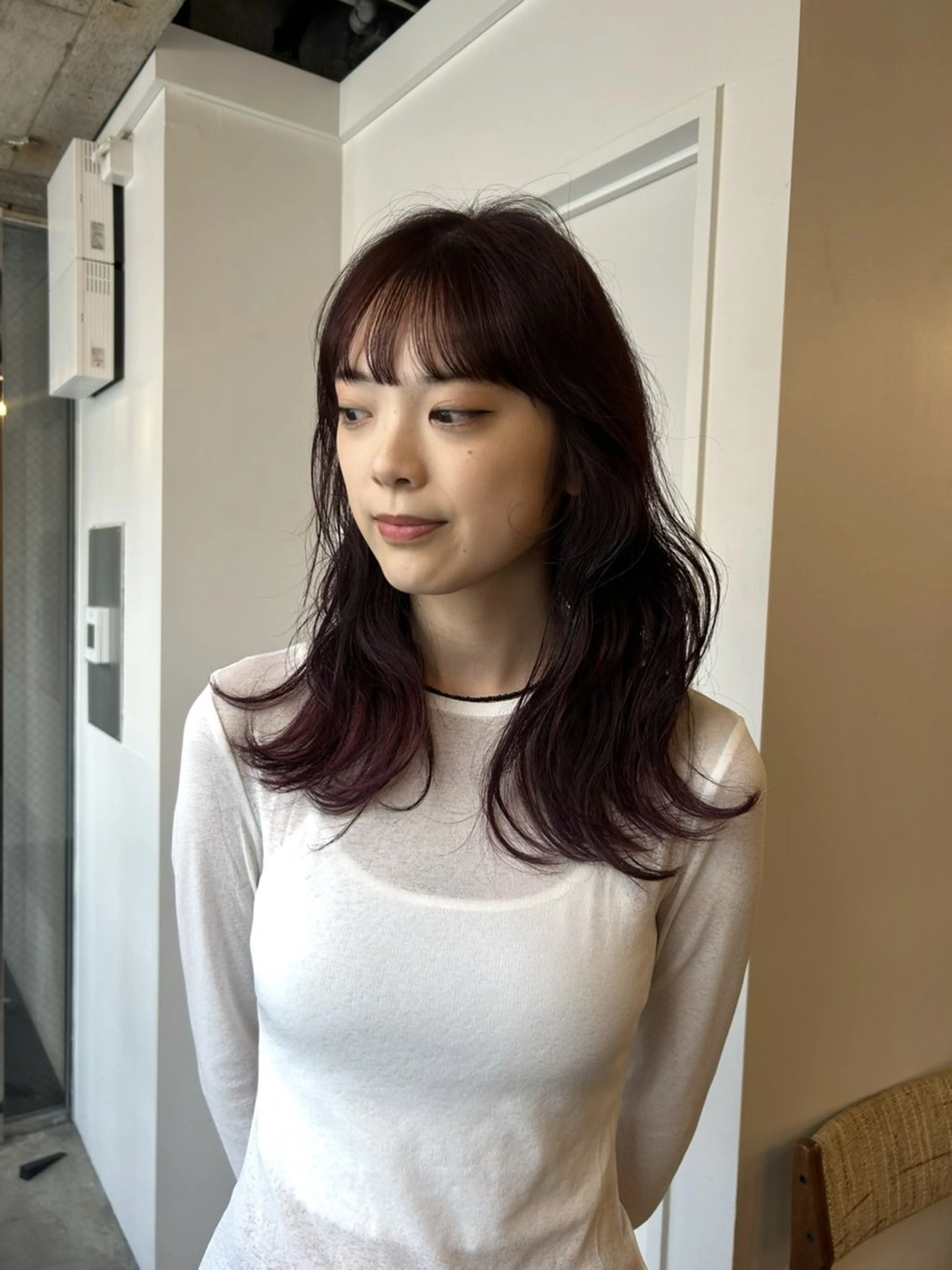 カラー momona / English 🆗のヘアスタイル