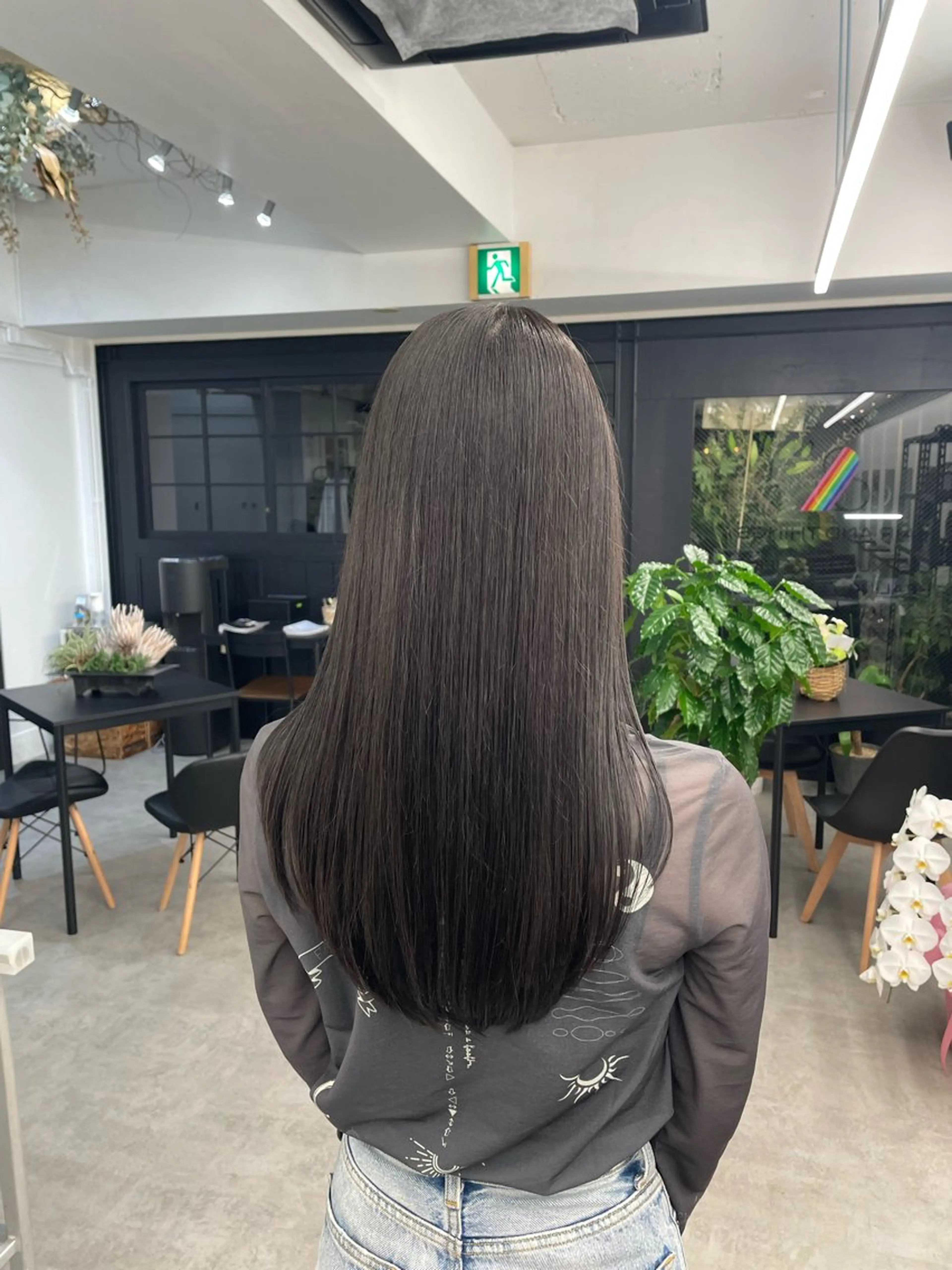 セミロング カラー 透明感カラー ダークグレー カット ヘアカラー トリートメント ⚡️学芸大学 川上拓真⚡️のヘアスタイル