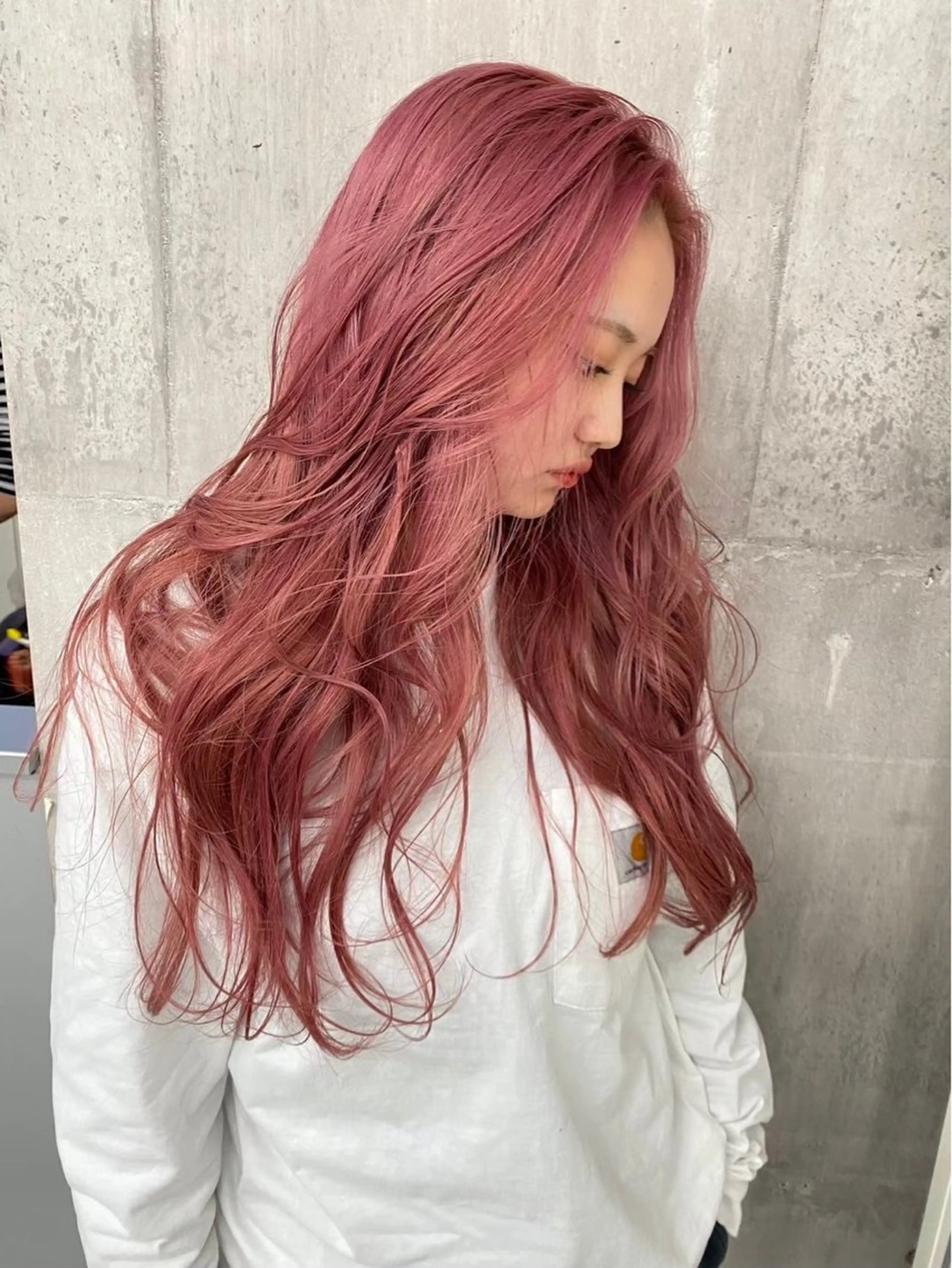 ロング カラー 🍦ブリーチカラー ×髪質改善🍦のヘアスタイル