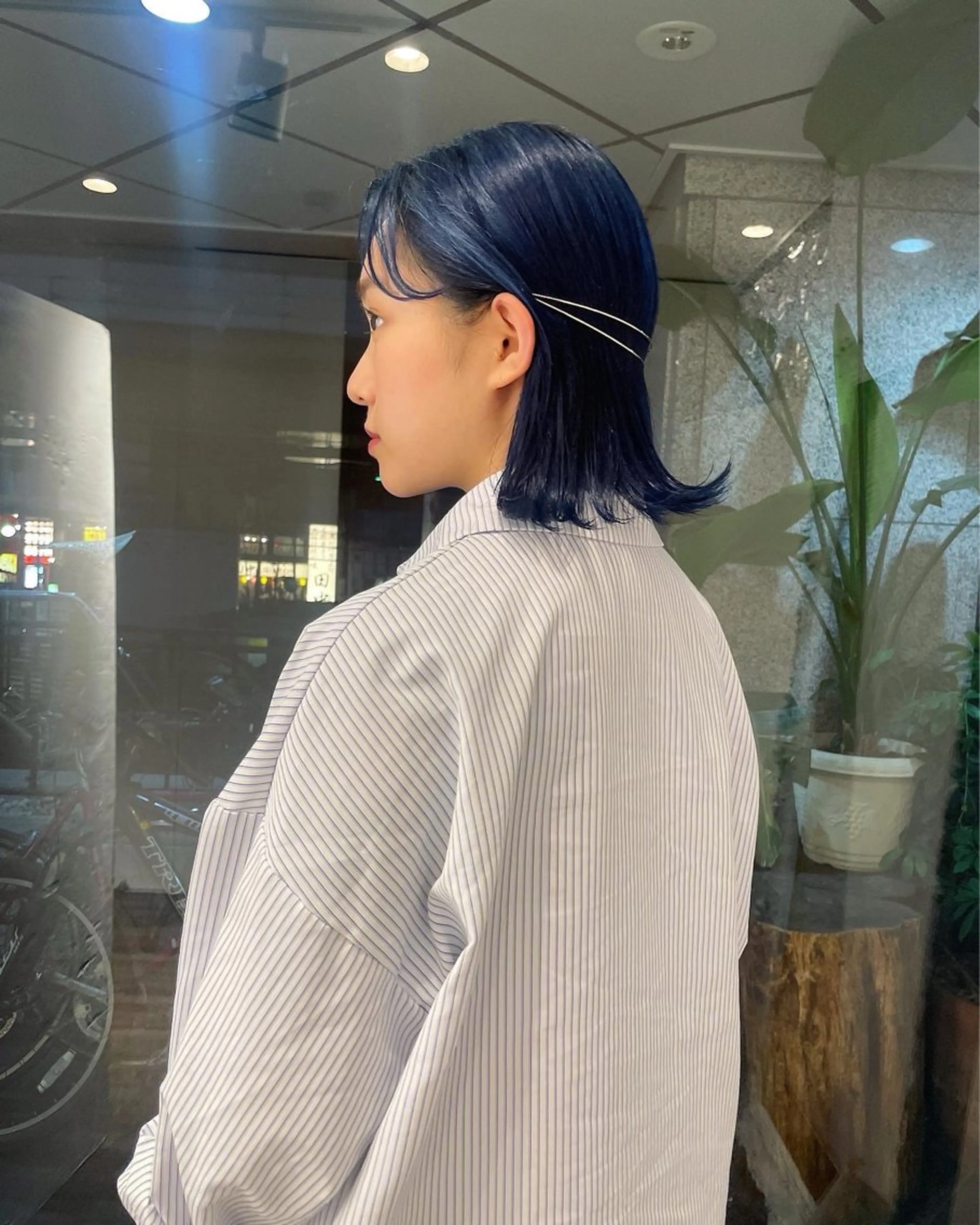 ミディアム カラー ブリーチ カット ヘアカラー トリートメント ヘアセット lot所属・大阪/心斎橋 lot mikuのヘアスタイル