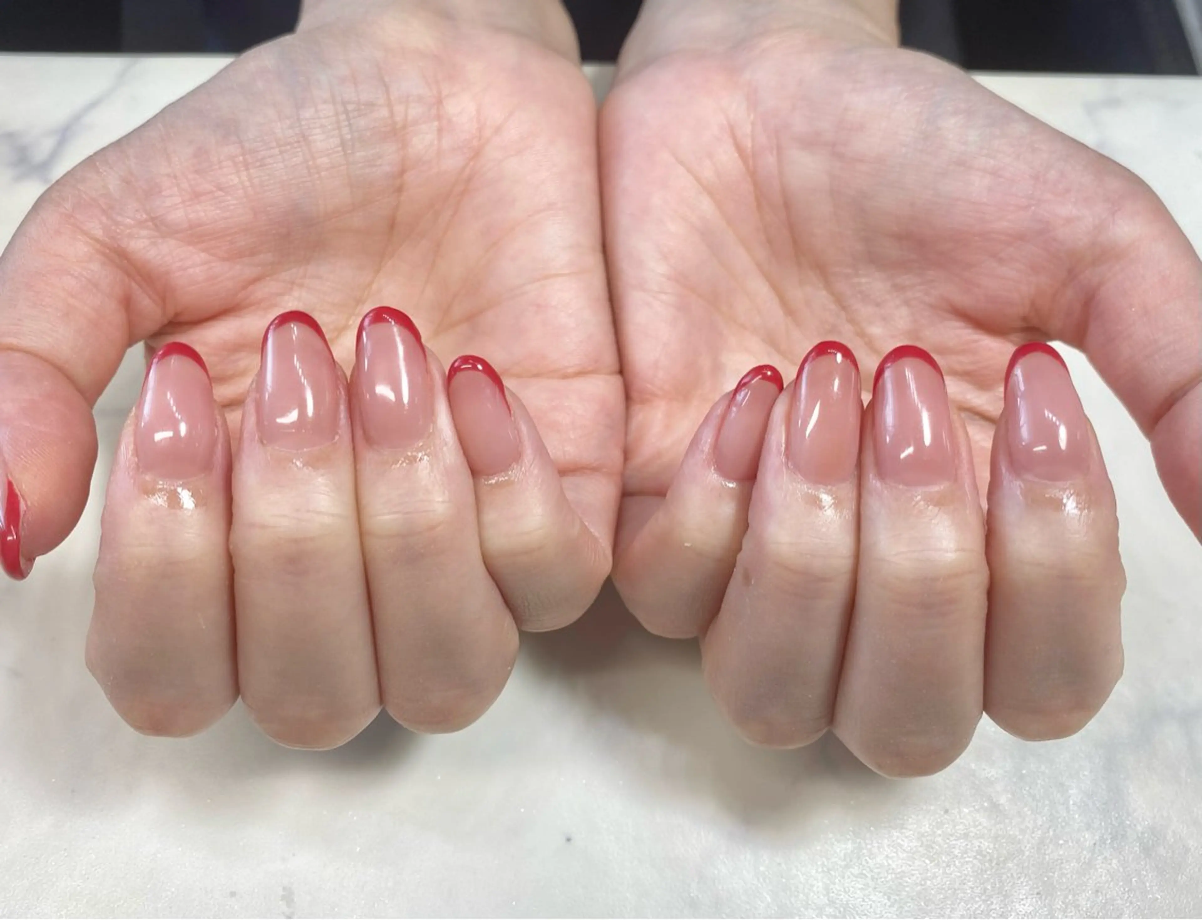 ネイル フレンチネイル Nail Salon Three所属・Three いわなべのネイルデザイン