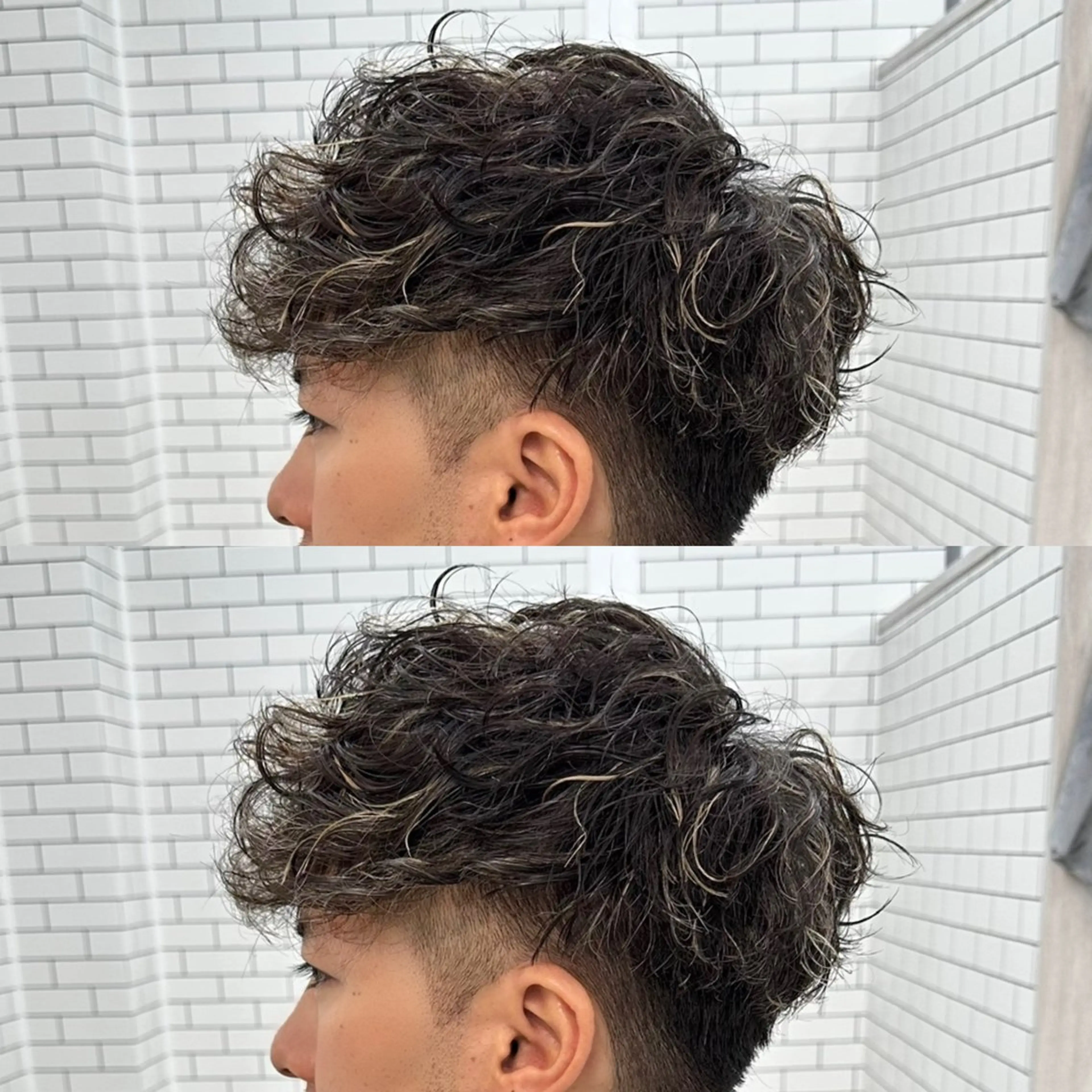 カラー パーマ メンズ メンズパーマ 刈り上げ メンズ特化✂️ 小枝 優生のヘアスタイル