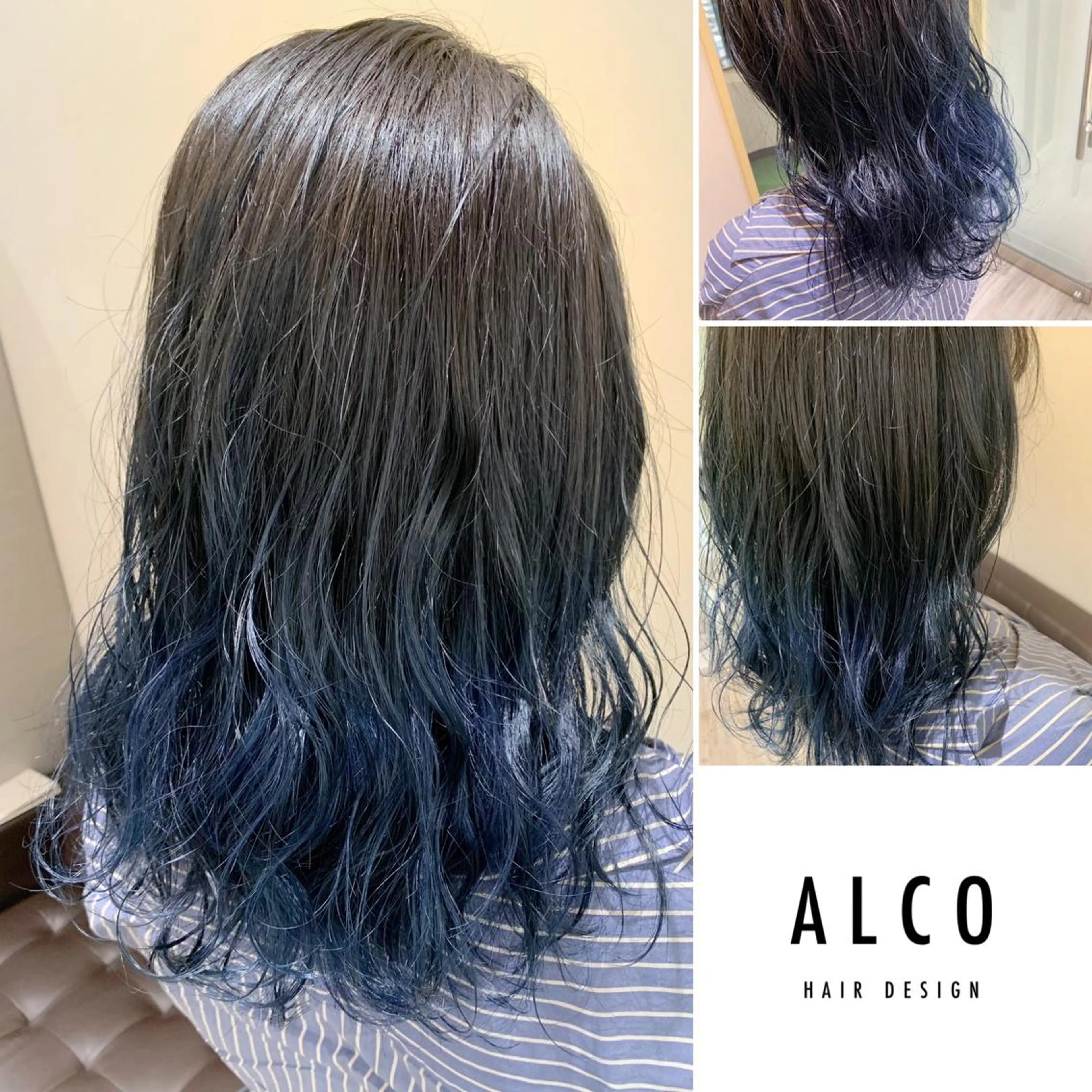 セミロング カラー ワタイショウタ 髪質改善✨アイブロウのヘアスタイル