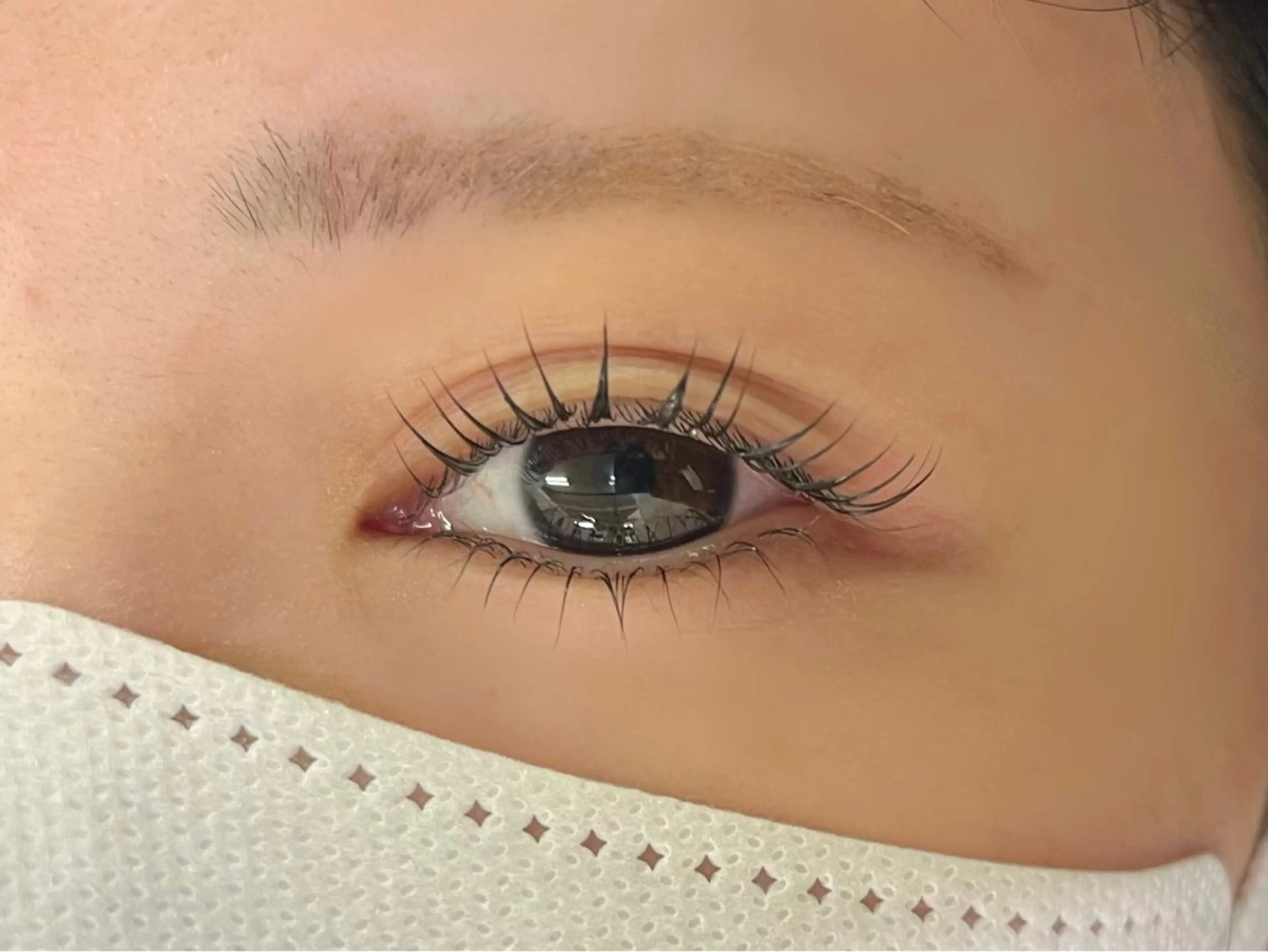 上まつ毛エクステ80本の写真