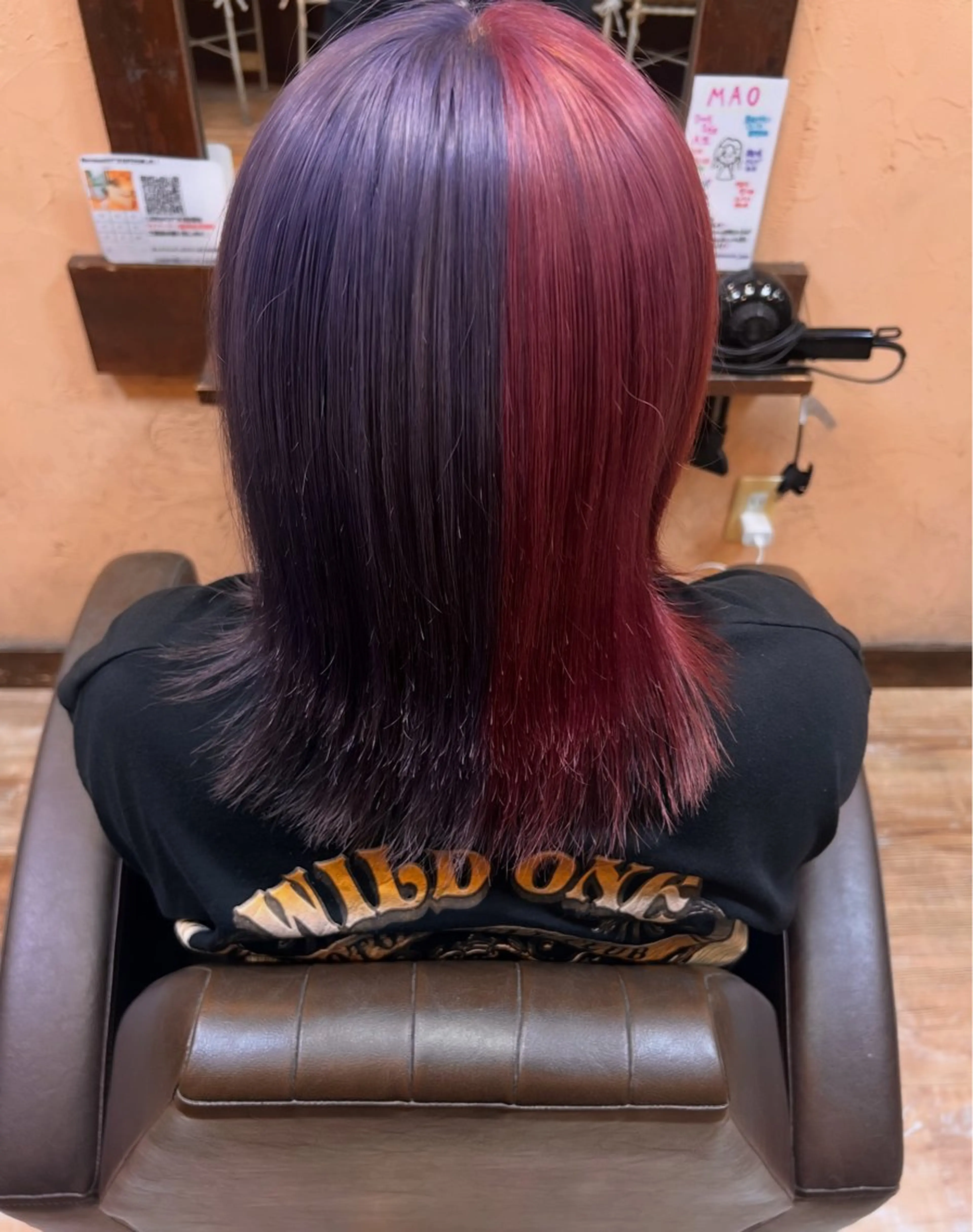 セミロング ヘアカラー 青木 舞佳のヘアスタイル