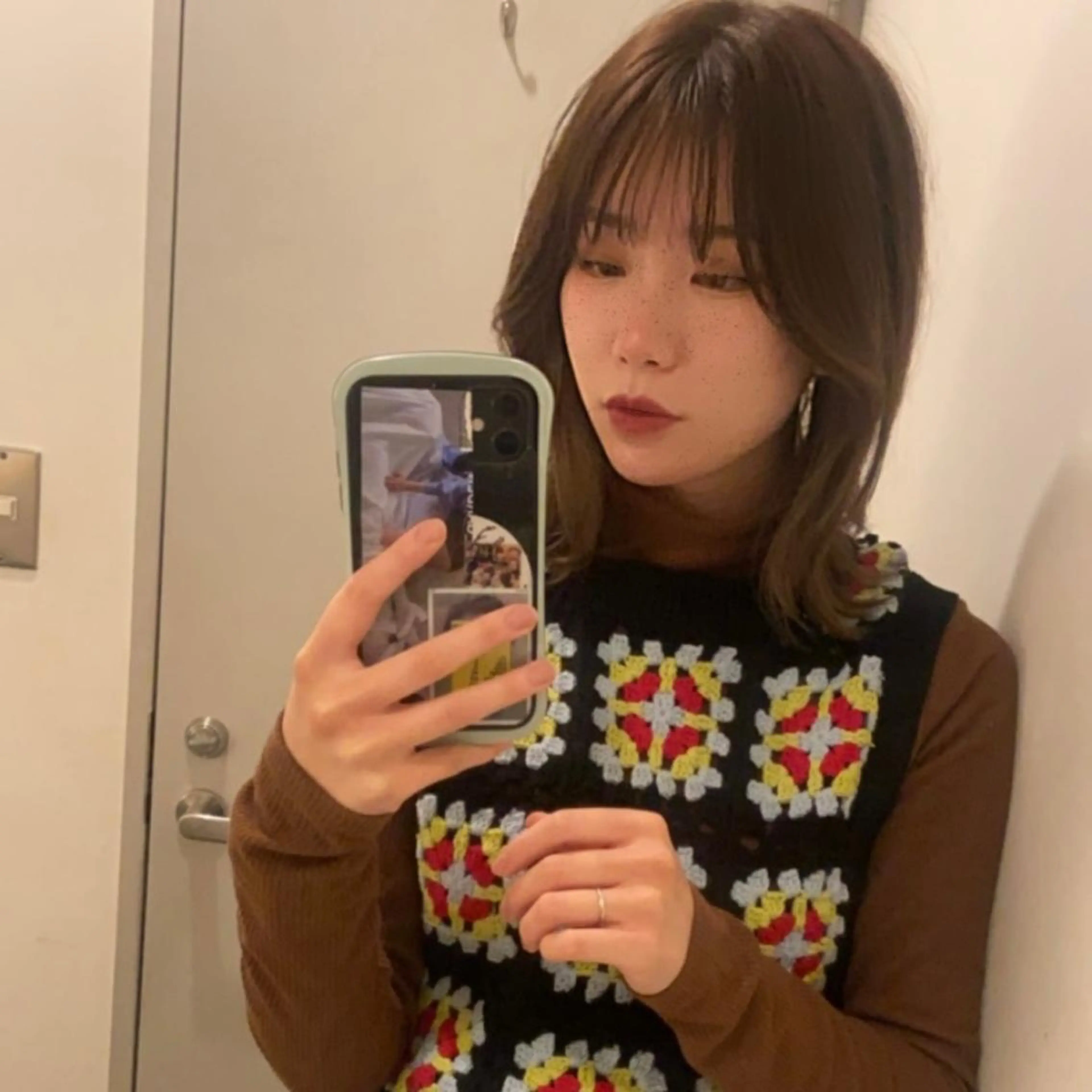 セミロング カラー 山下夕月 ショート🫧ボブのヘアスタイル