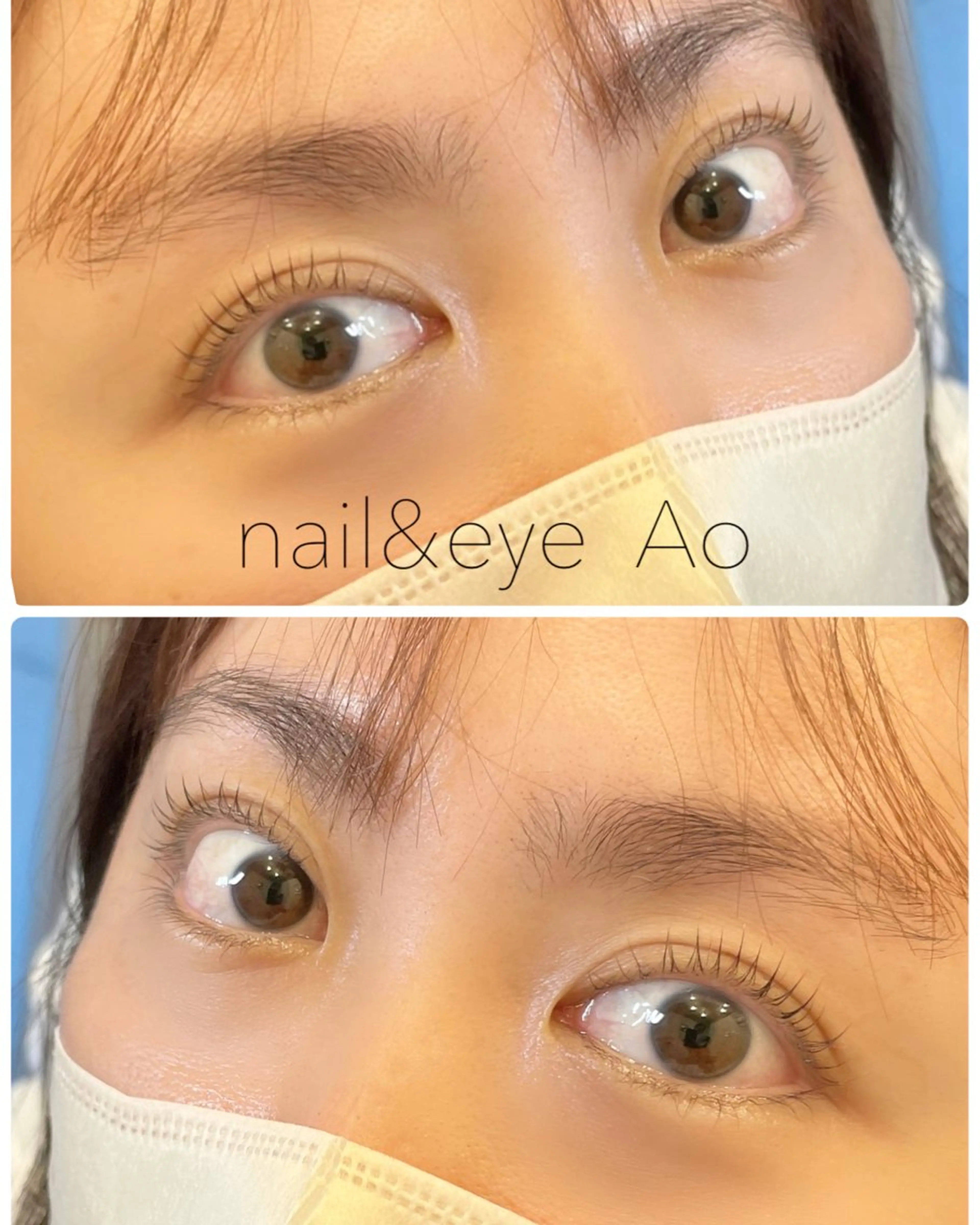 メンズ マツエク・マツパ パリジェンヌラッシュリフト マツパ nail&eye Aoのマツエク・マツパデザイン