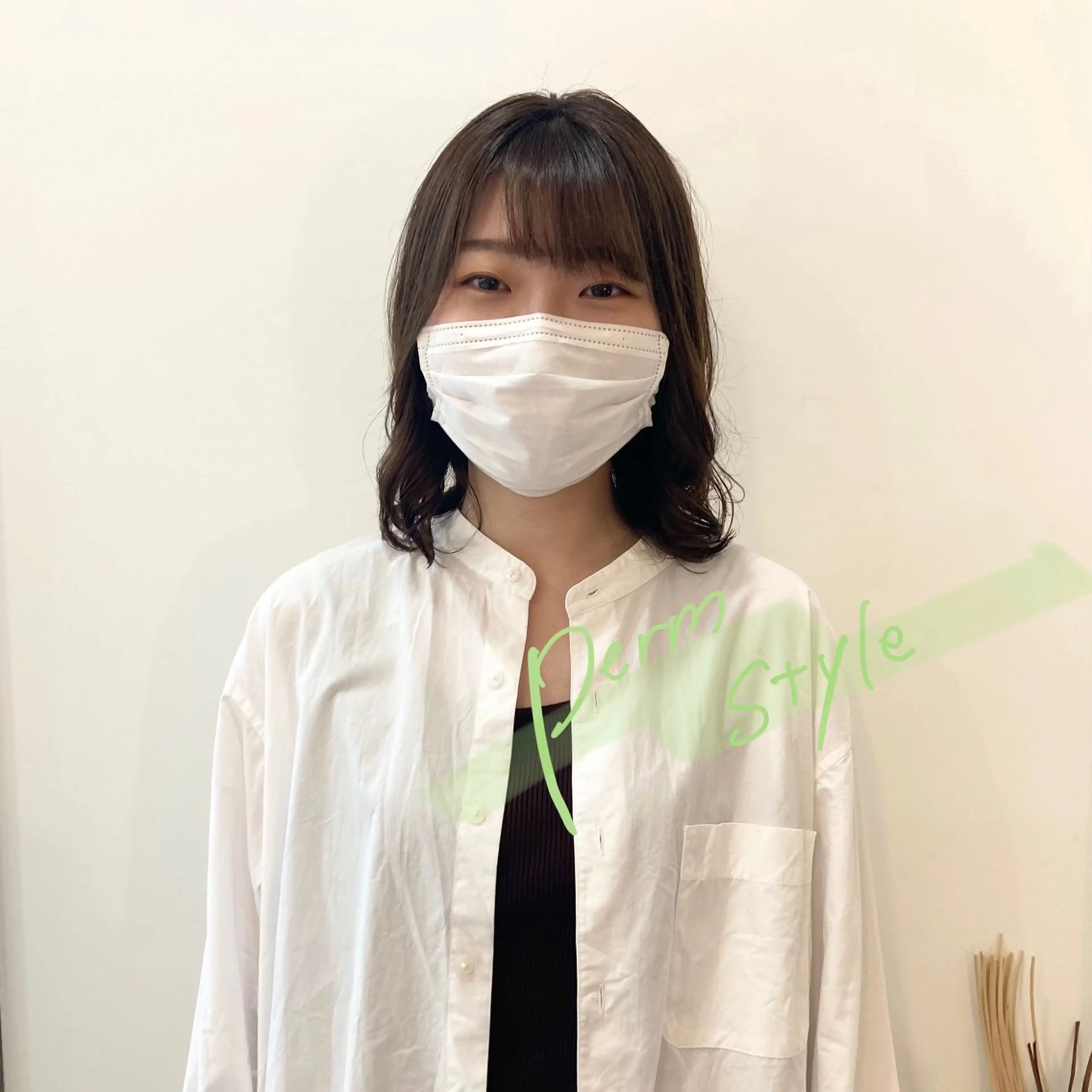 ミディアム カラー パーマ お洒落パーマ/ 艶カラー/michiのヘアスタイル