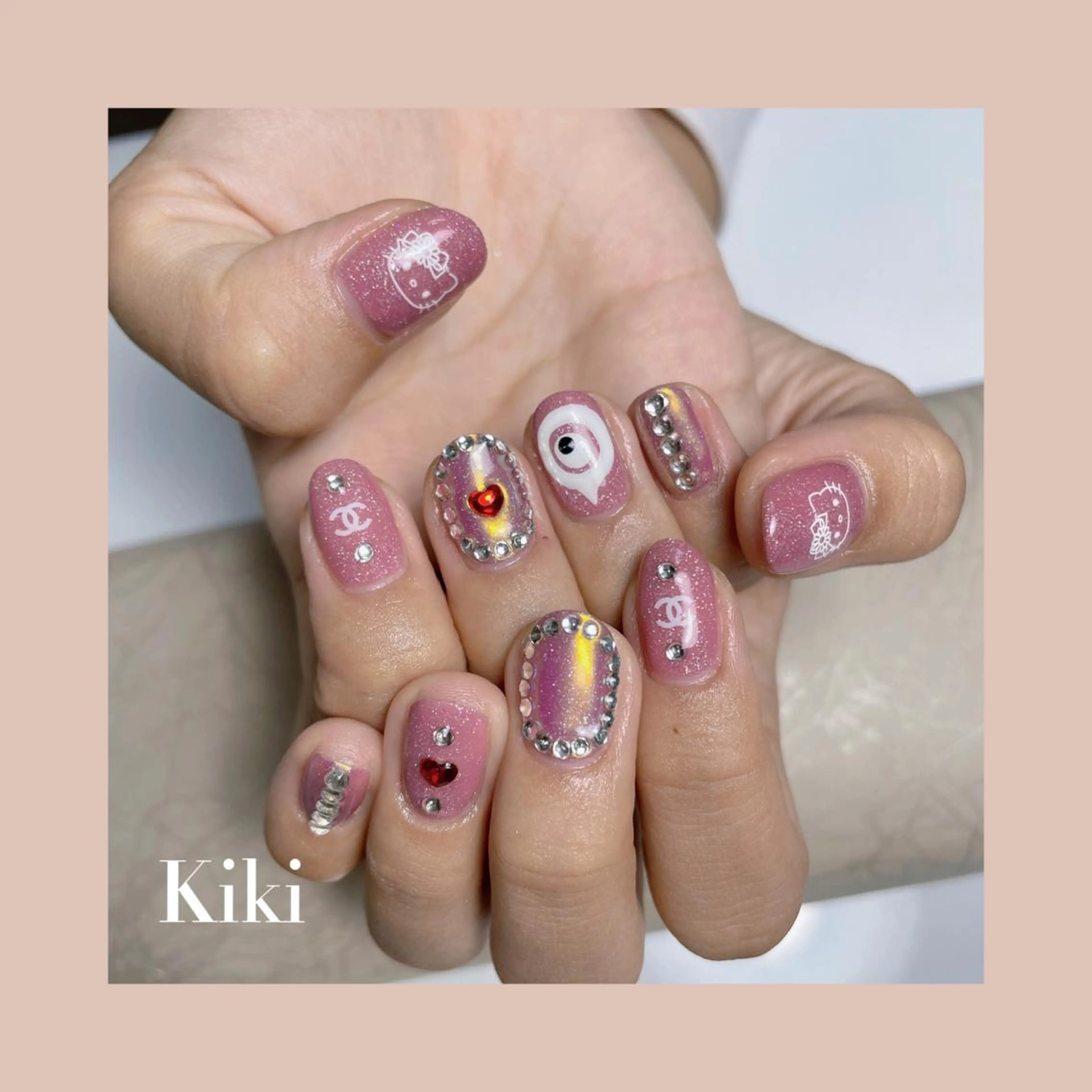 【Hand】オフ有り‼️💕持ち込みデザイン💞アート10本やり放題5500の写真