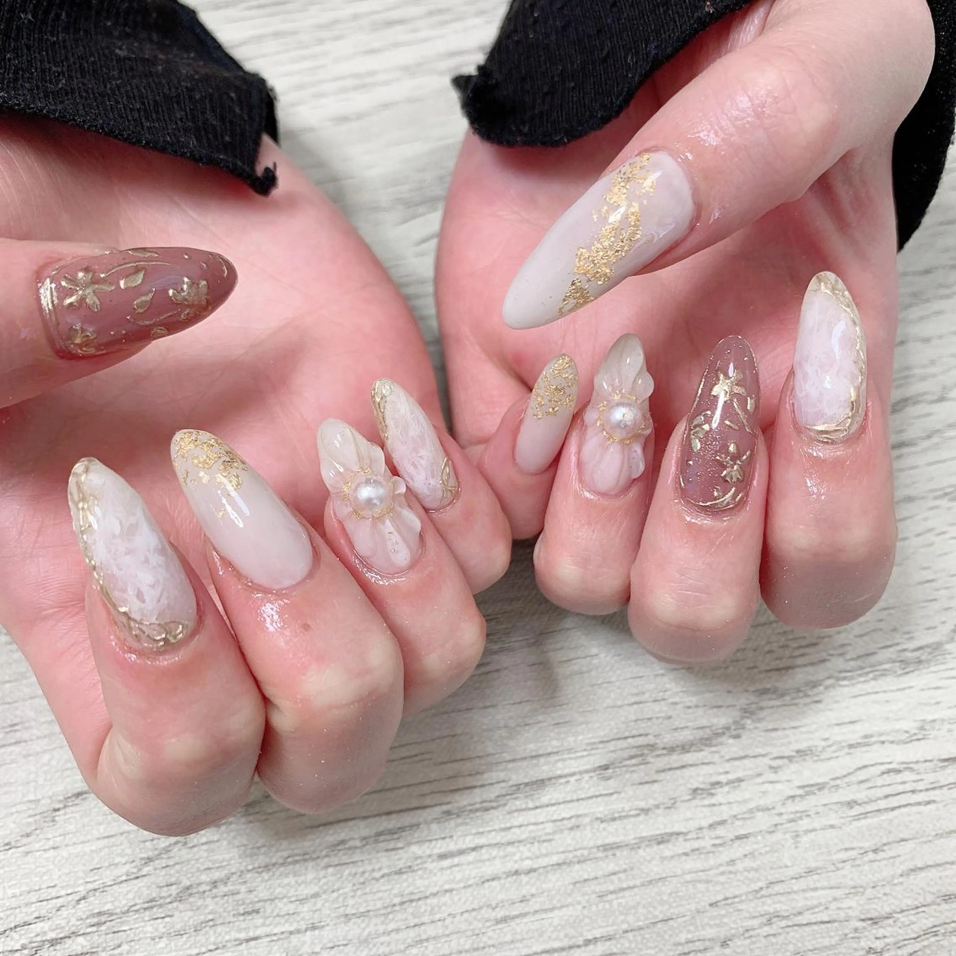 ネイル アートネイル 持ち込み スカルプネイル シンプルネイル ハンドネイル フットネイル Adite nailのネイルデザイン