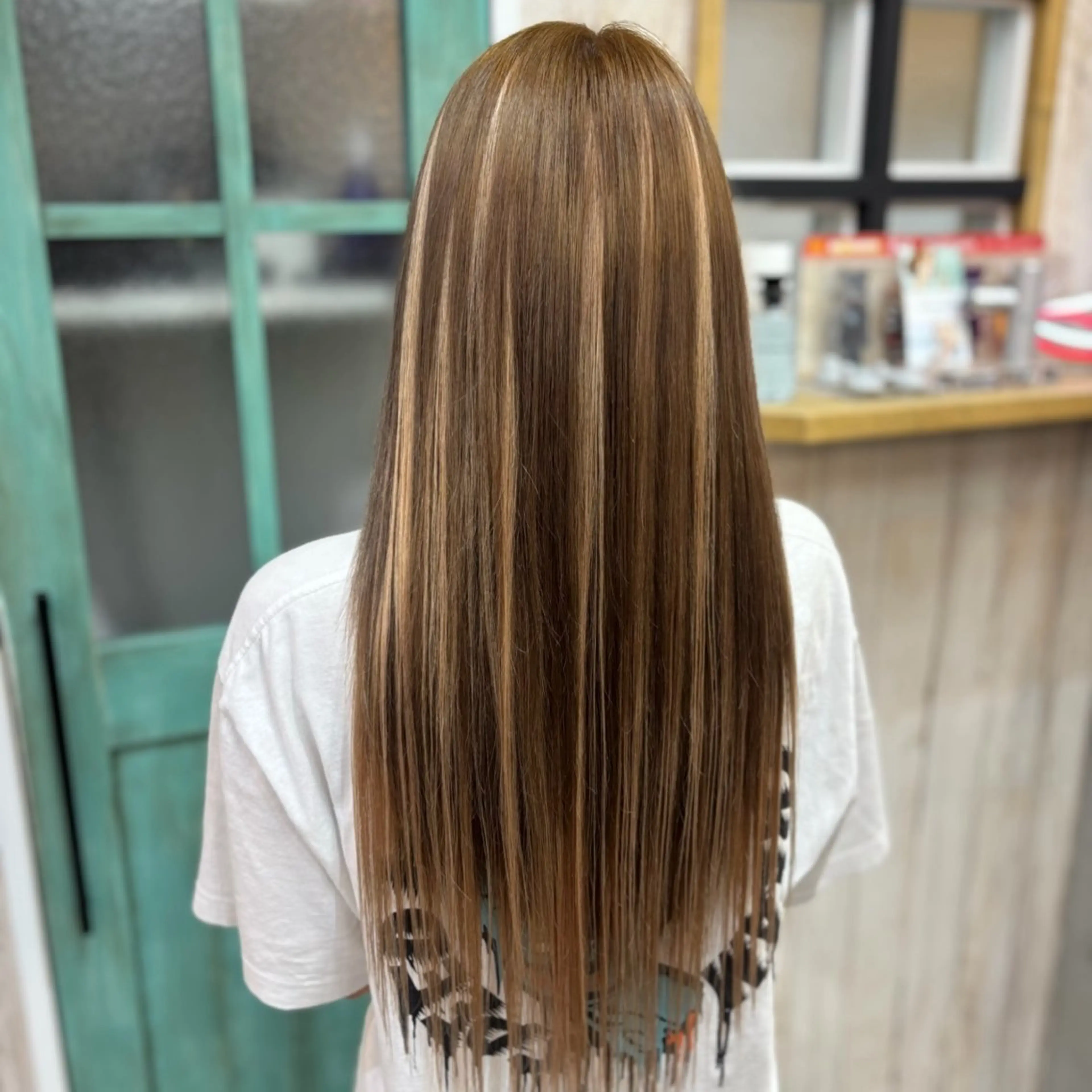 ロング カラー ヘアカラー トリートメント エクステ DEST ゆりかのヘアスタイル