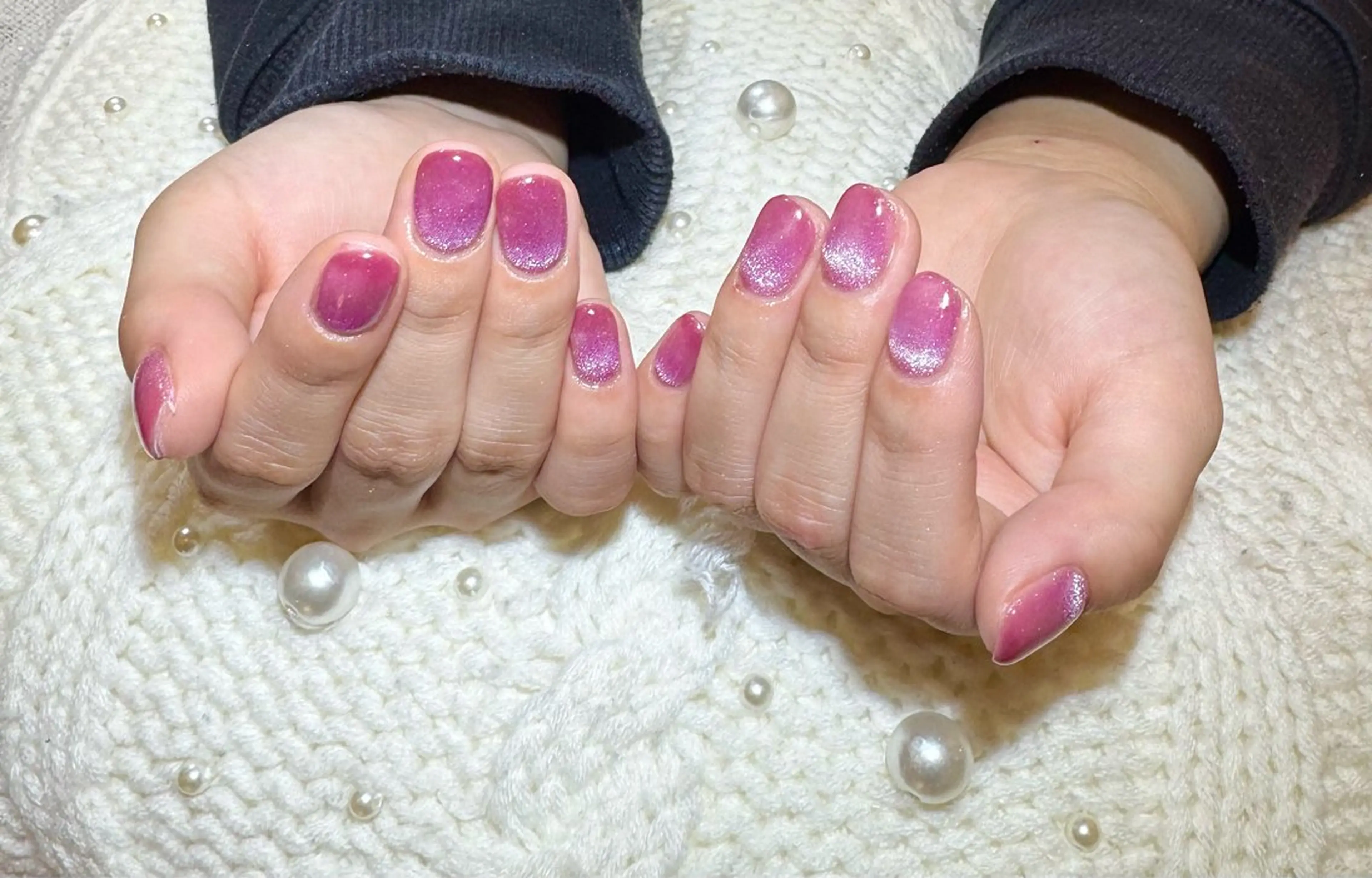 メンズ ネイル ジェルネイル マグネットネイル メンズネイル パープル マイムネイル所属・MIMnail Jr ネイリストのネイルデザイン