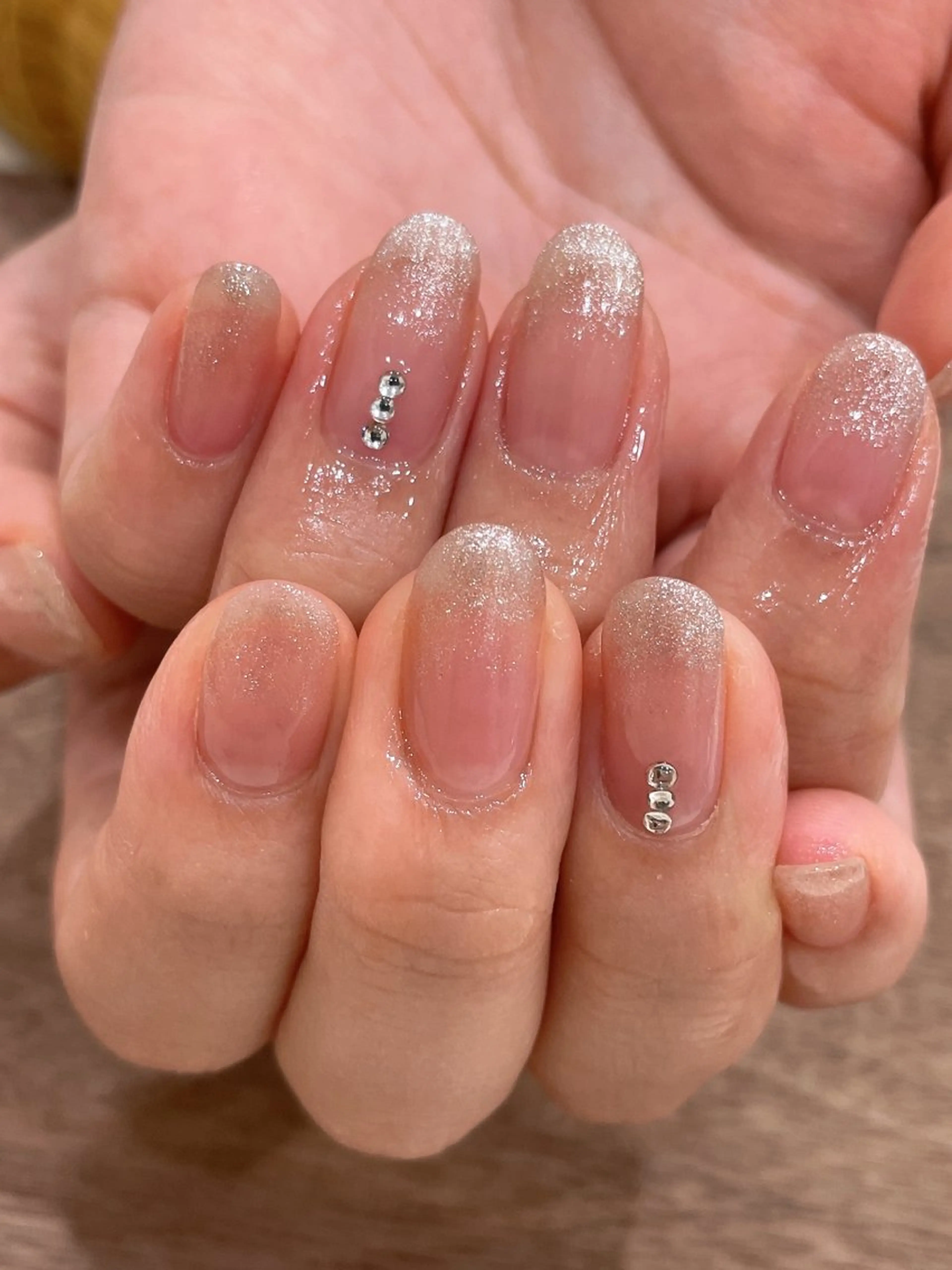 ネイル グラデーション ラメ(グリッター) ラメグラデーション ハンドネイル Nail Salon Refletのネイルデザイン