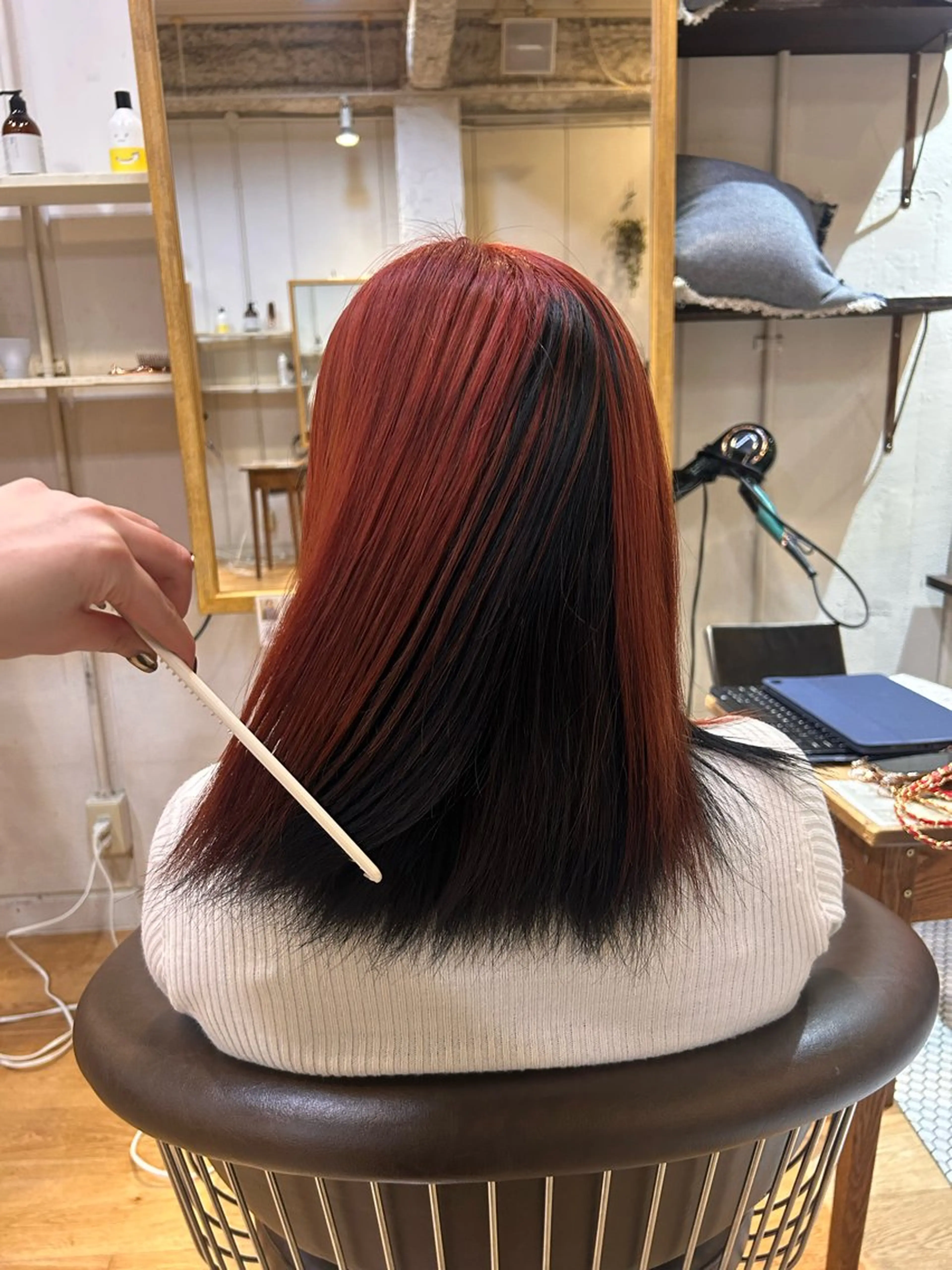 ミディアム ヘアカラー MASHU所属・デザインカラー /北堀江/リノのヘアスタイル