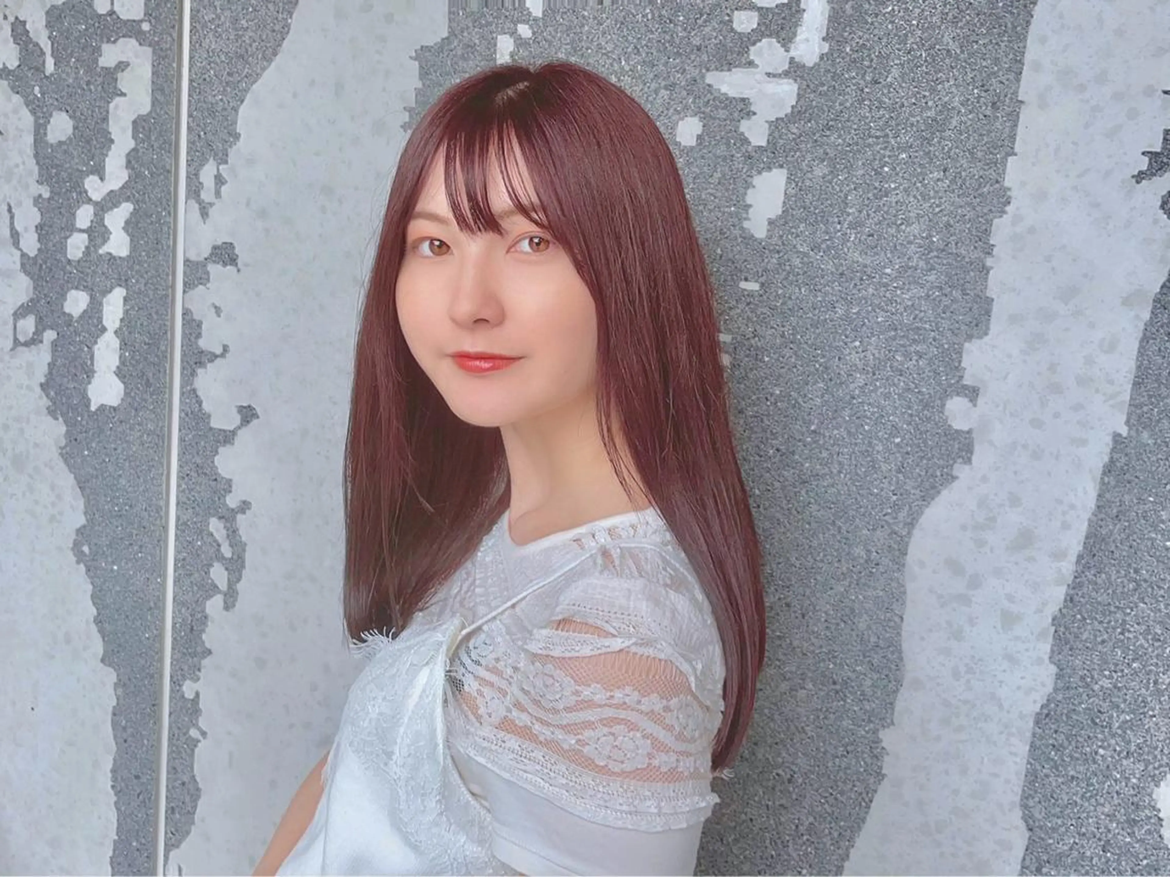 セミロング カラー パーマ ヘアアレンジ 【公式】amble luxe池袋東口💛のヘアスタイル