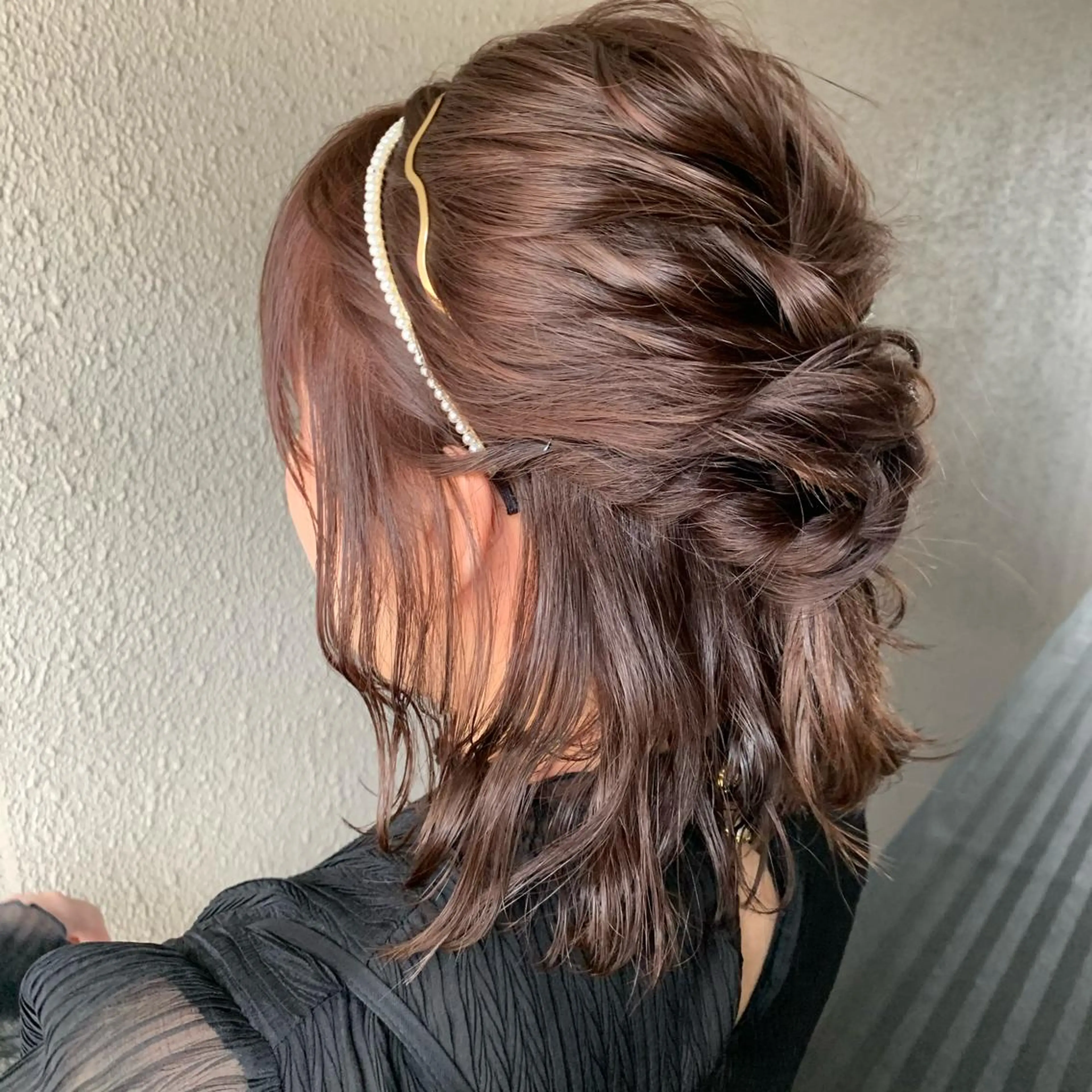 ミディアム ヘアアレンジ 結婚式・ブライダル chouette/ 根本優希のヘアスタイル