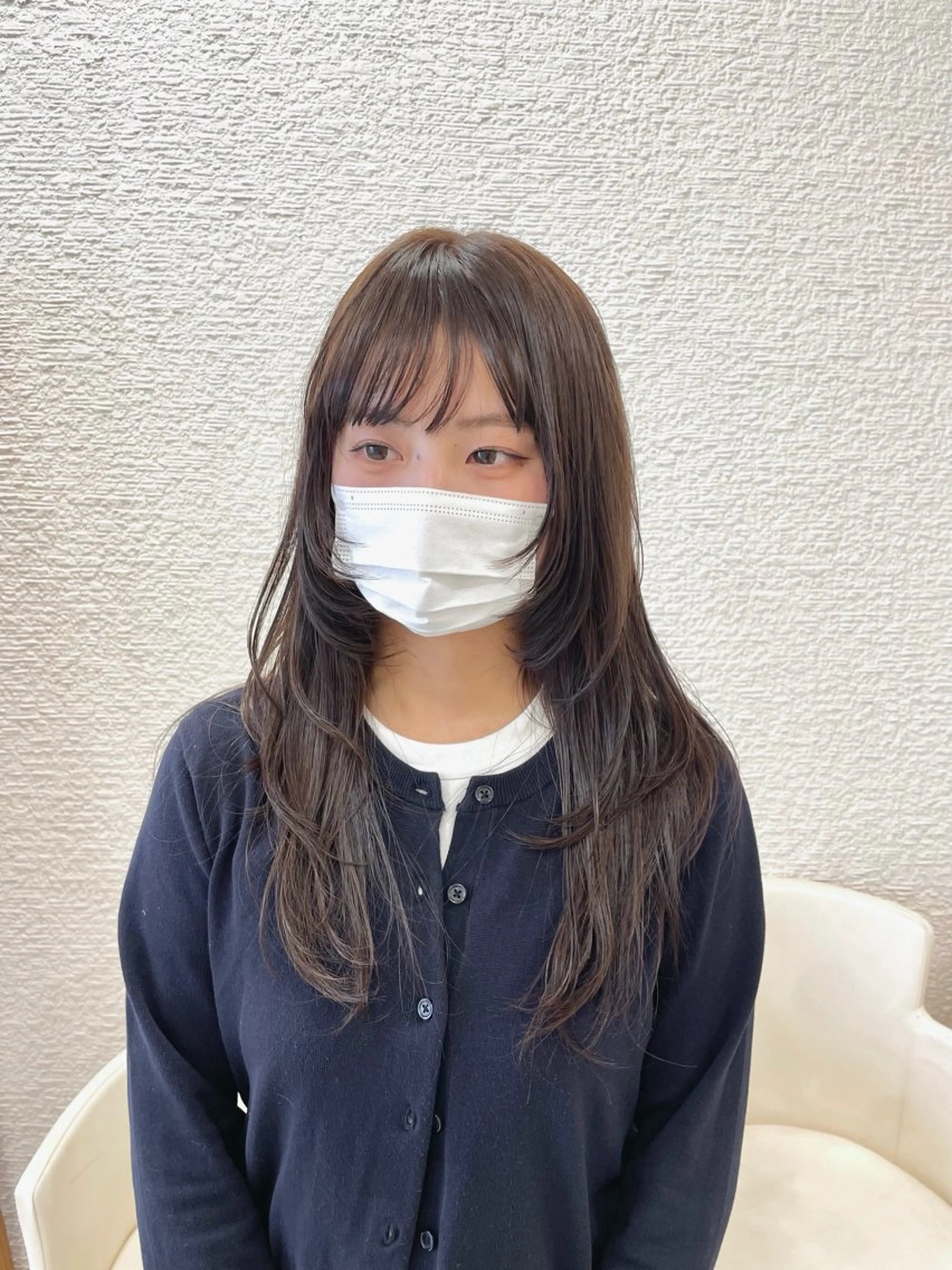 ロング カラー カット ヘアカラー 暗髪にも透明感🎀 /垢抜けカット/AOのヘアスタイル