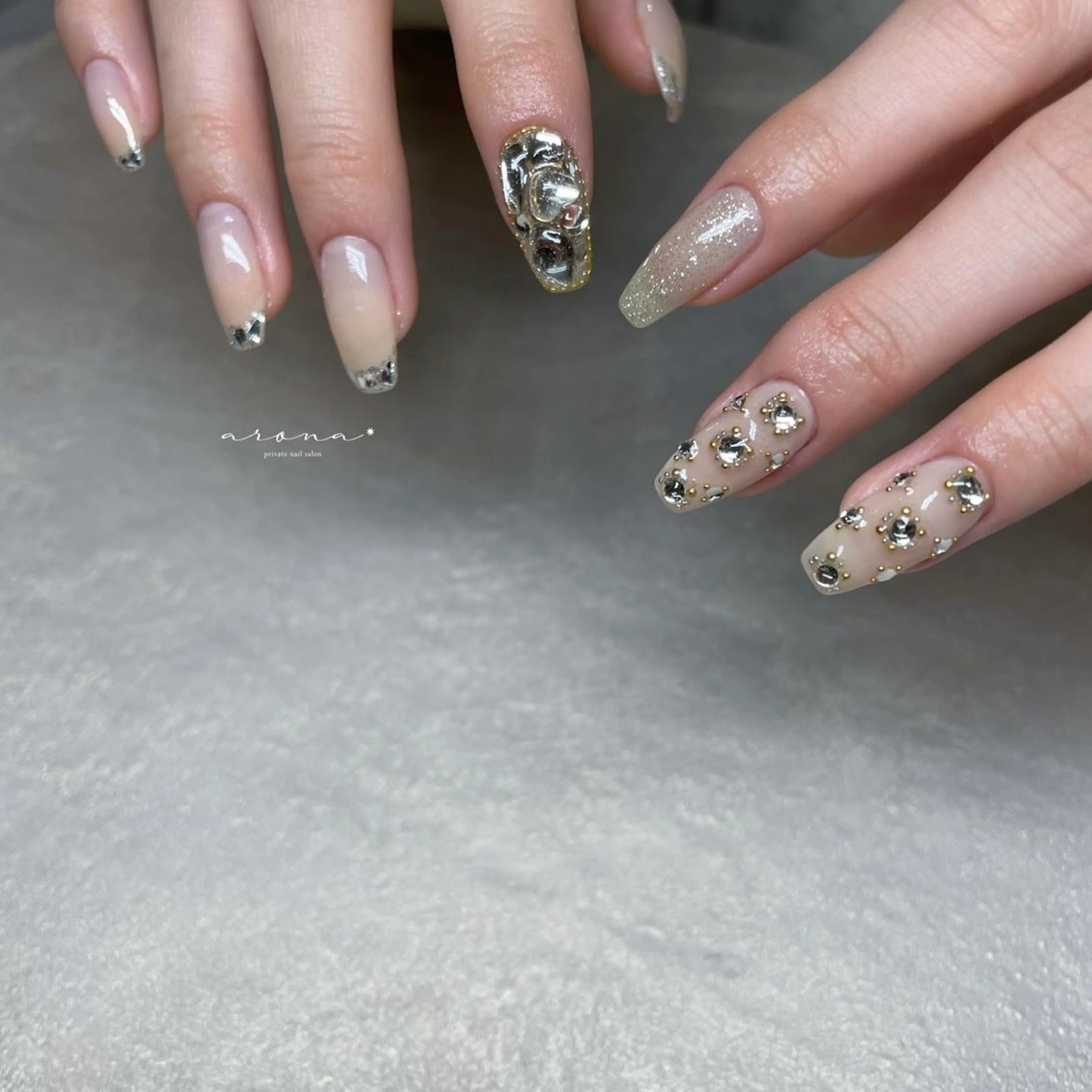 ネイル アートネイル ハンドネイル nail salon ✷aronaのネイルデザイン