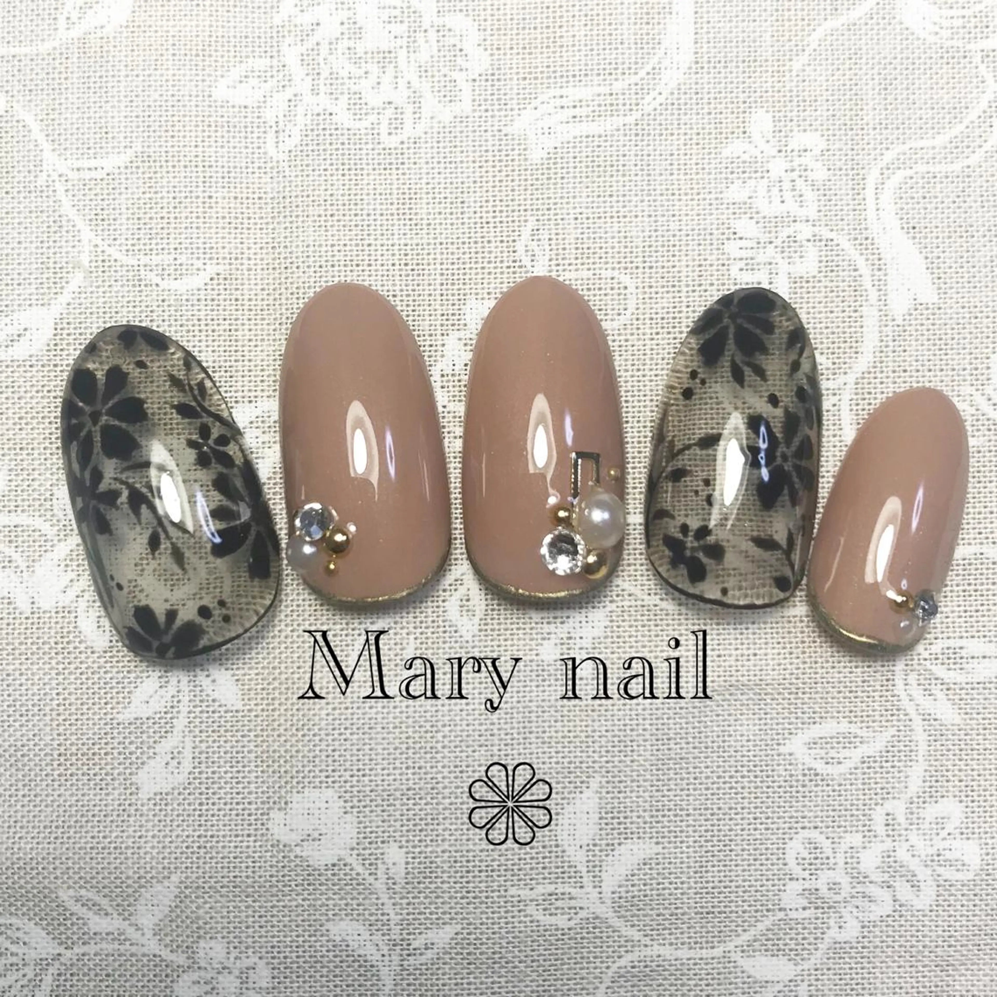 ネイル フラワーネイル WITH  NAIL ネイリストのネイルデザイン