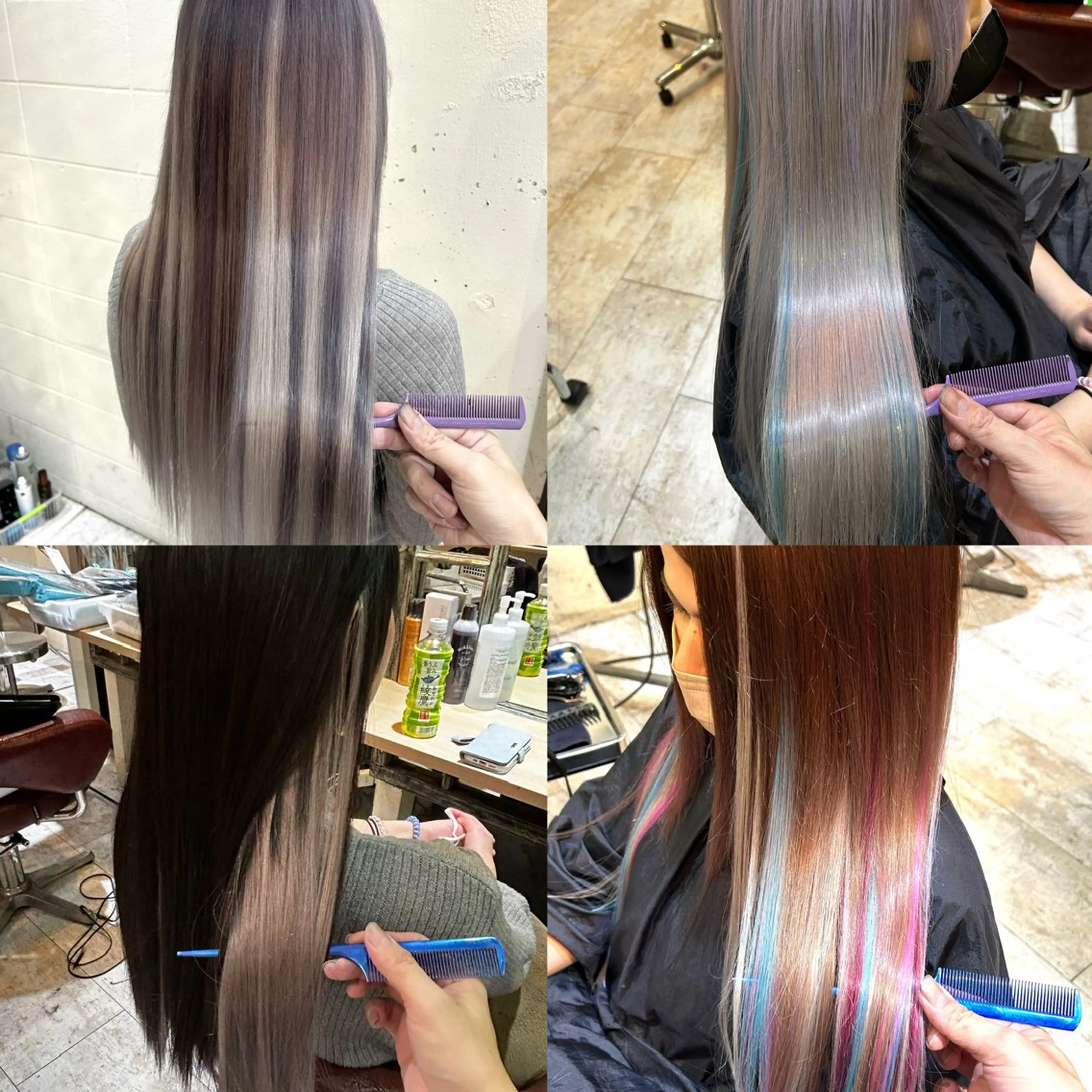 ロング カラー エクステ原宿 シンヤのヘアスタイル