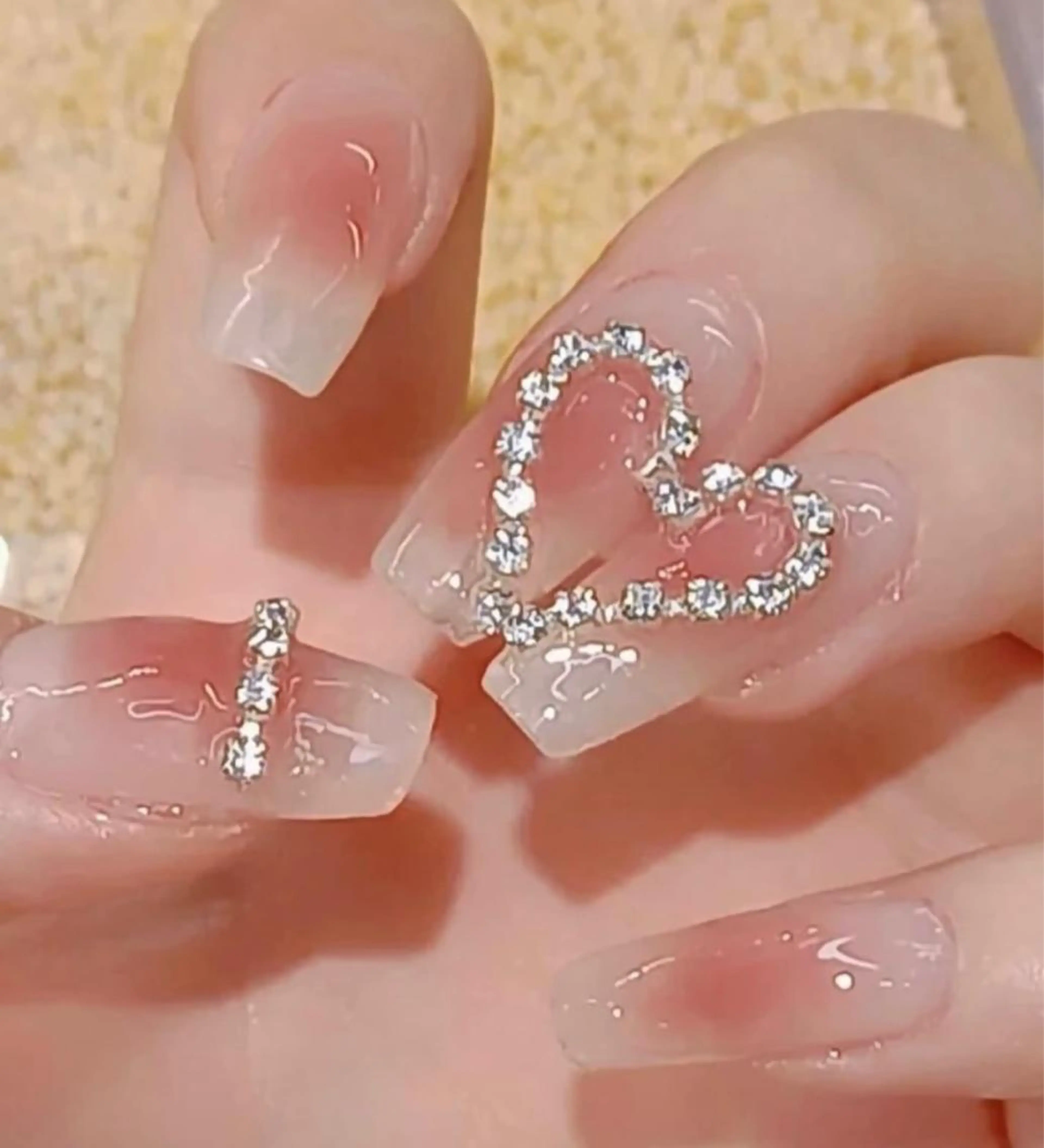 ネイル オーロラネイル クリアネイル 長さ出し フットネイル フレンチネイル Moana Nail 長さだし専門店のネイルデザイン