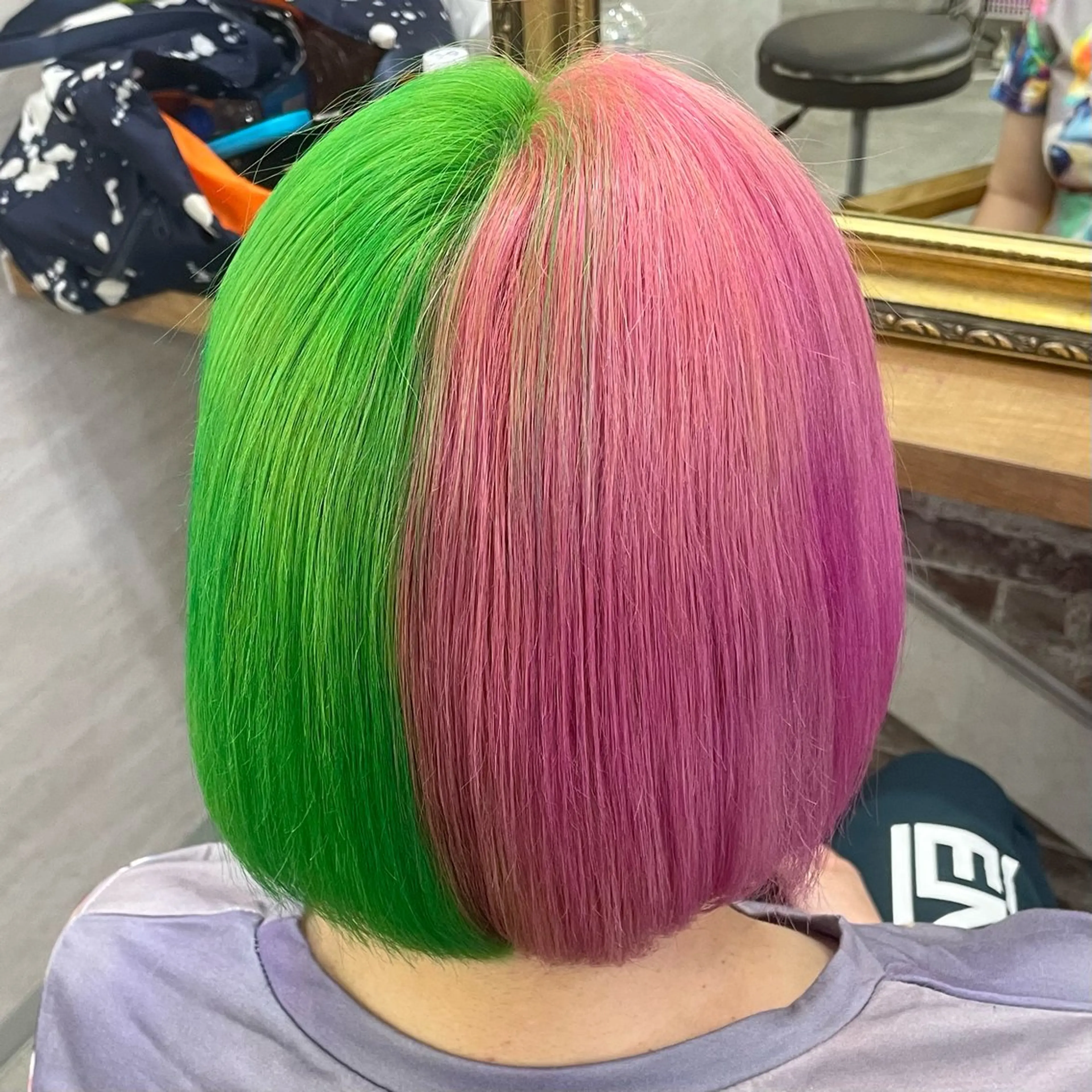 カラー デザインカラー ツートーンカラー ヘアセット無料モデル 募集／栄／久屋／谷崎のヘアスタイル