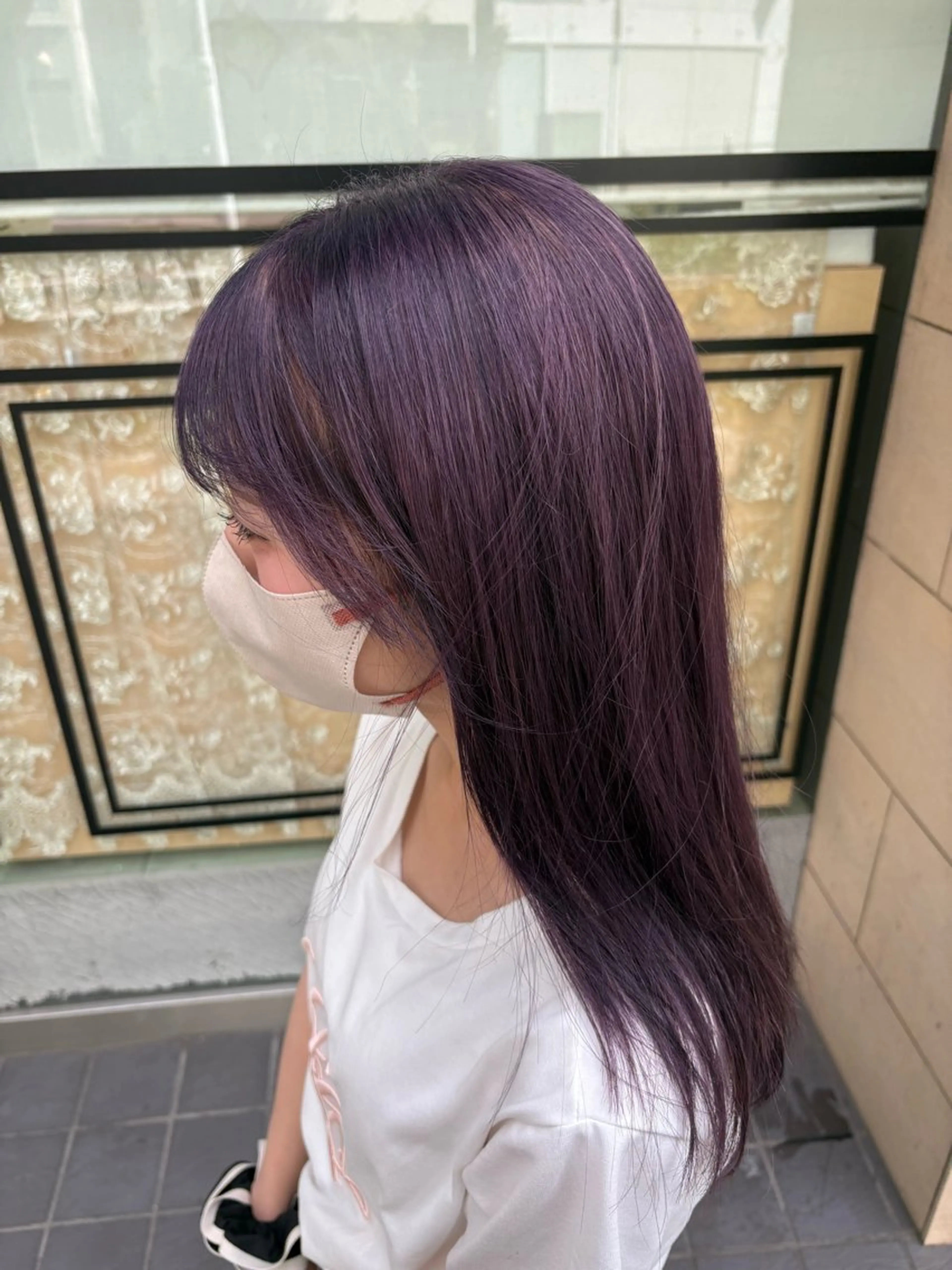 ロング ヘアカラー 透明感カラー🫧/ ブリーチ🇰🇷れいのヘアスタイル