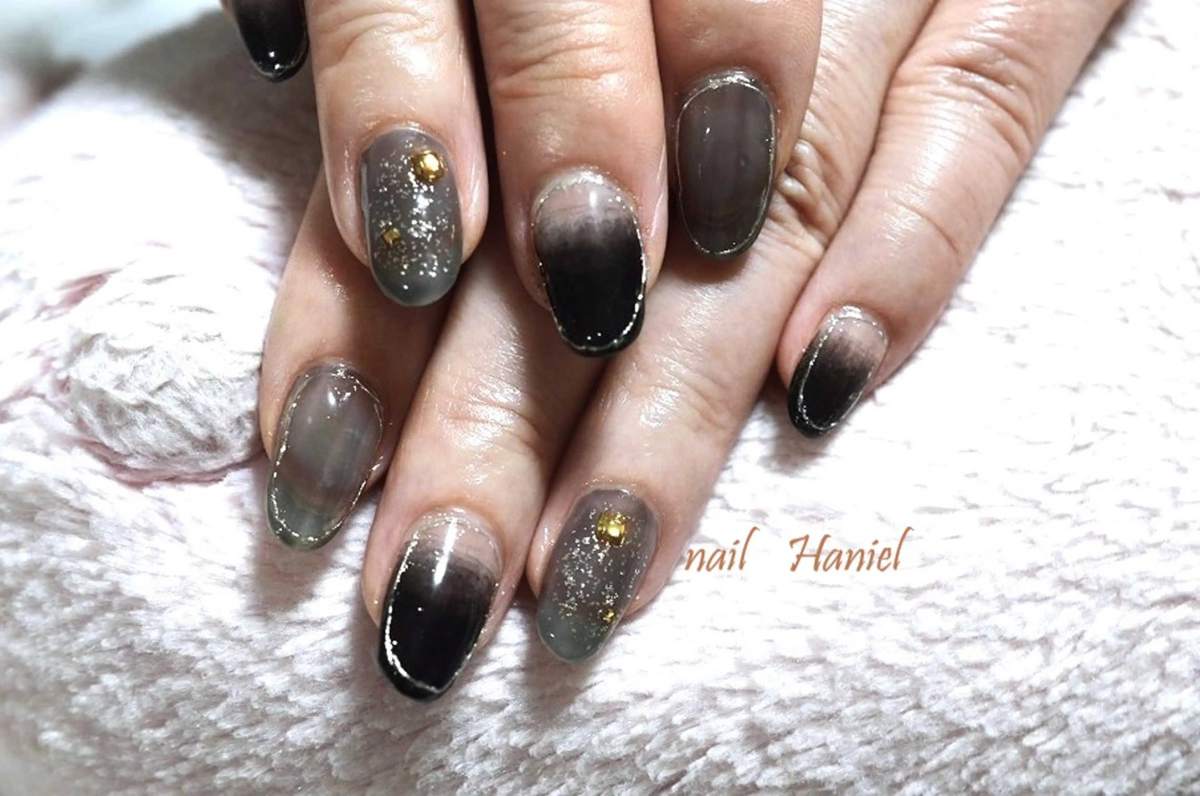 ネイル アートネイル ジェルネイル 韓国ネイル ミラーネイル オフィスネイル nail Haniel所属・半蔵門サロンハニエル 魅神 ちよのネイルデザイン